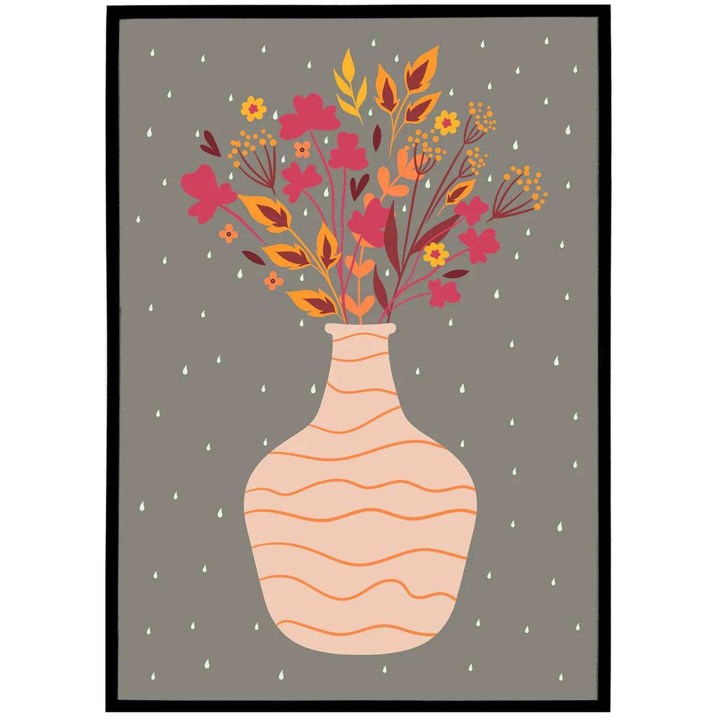 Wall Art Bouquet Illustration Print - HypeSheriff