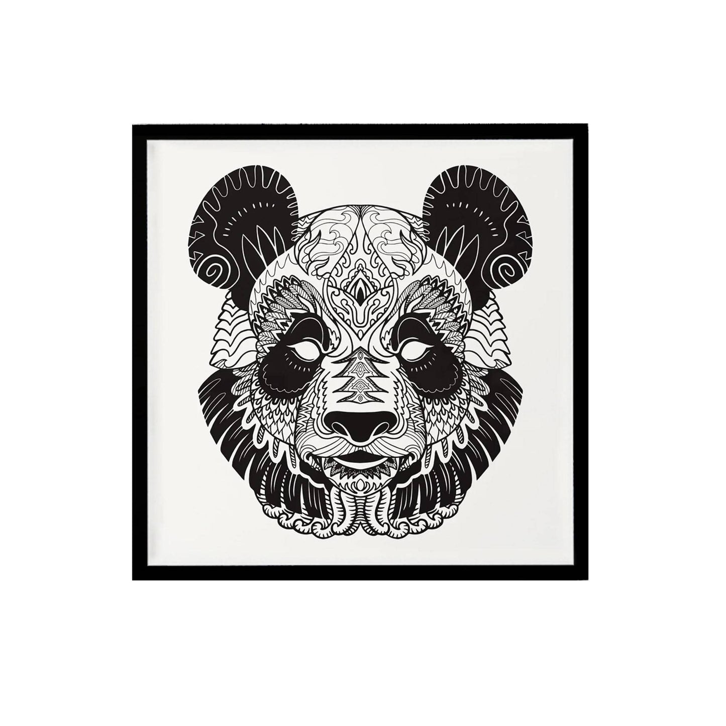 Zentangle Panda Art Print - HypeSheriff