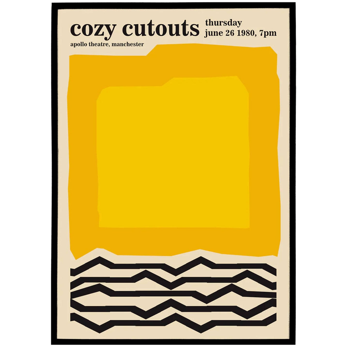 Cozy Cutouts Exhibition Poster 1980 - HypeSheriff