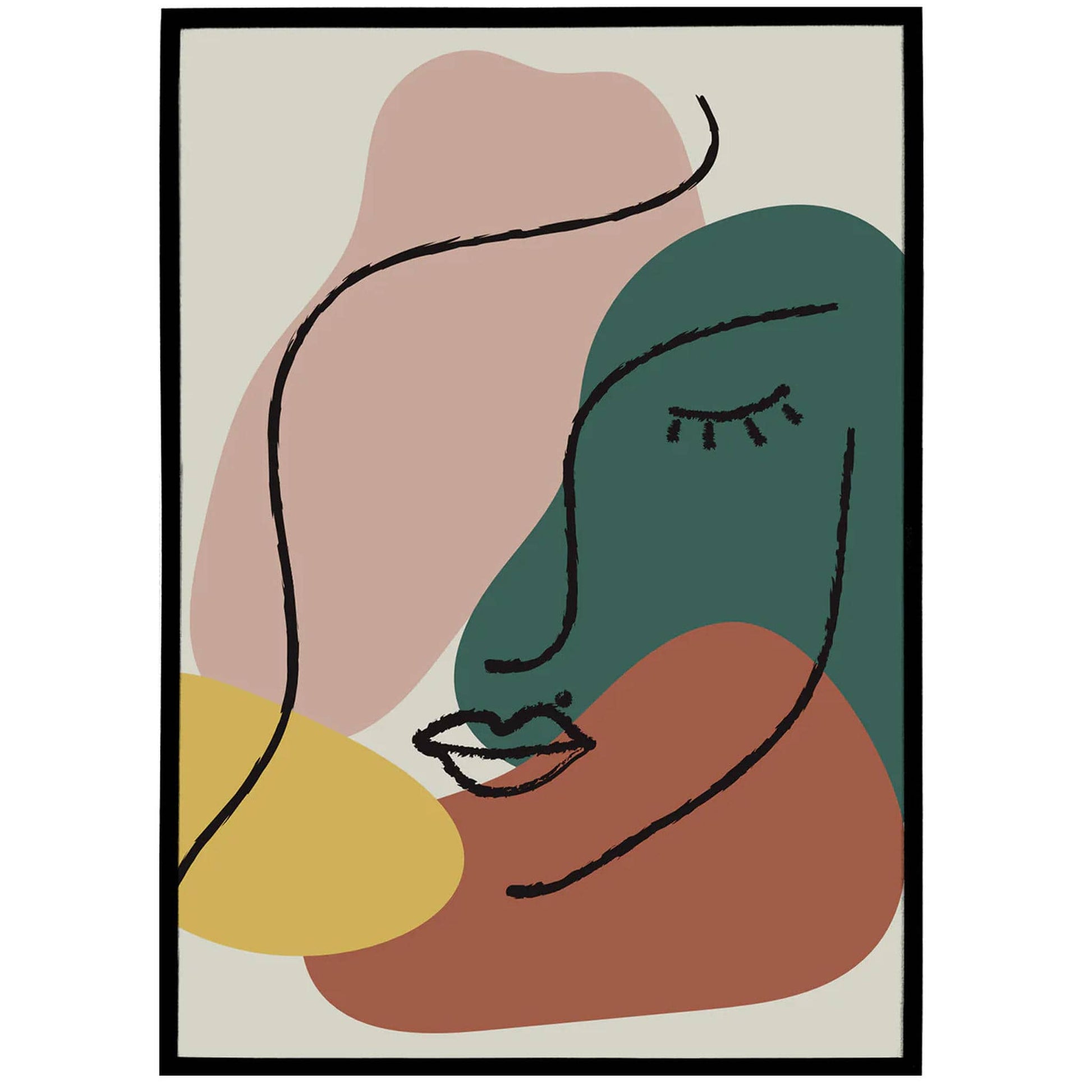 Hommage à Picasso Neutral Art Prints - HypeSheriff