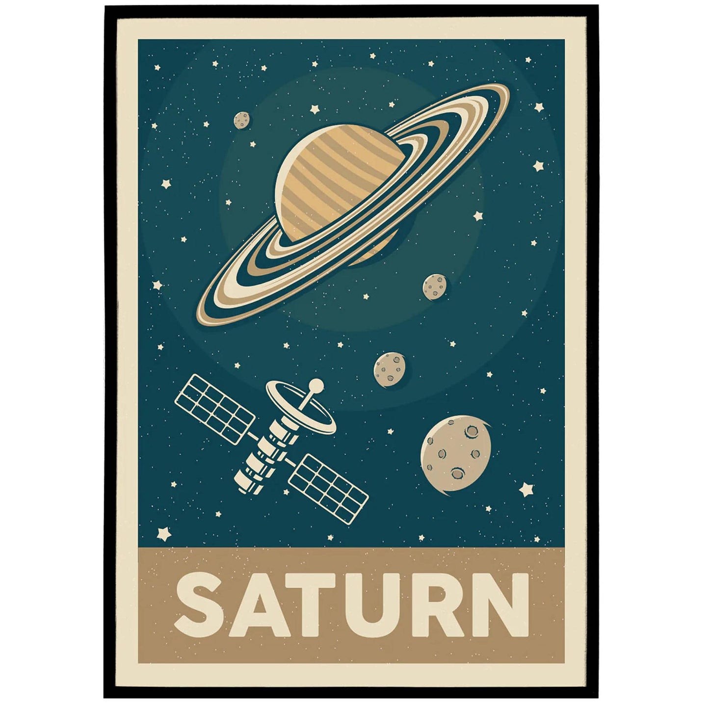 Planet Saturn Poster - HypeSheriff