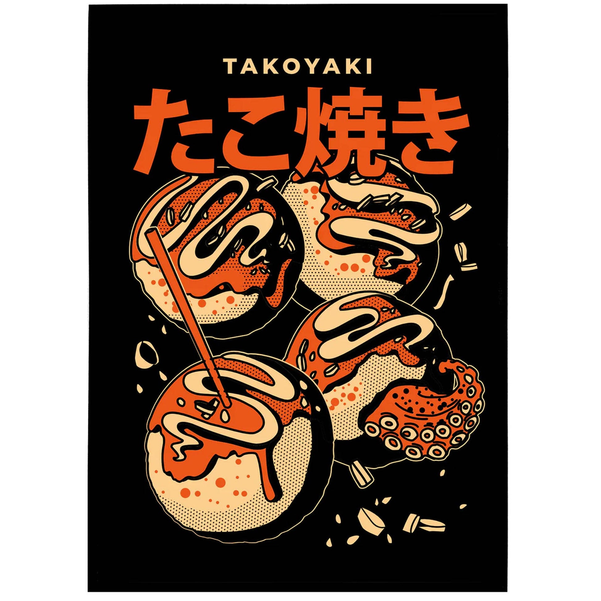 Japanese Takoyaki - Snacks Poster - HypeSheriff