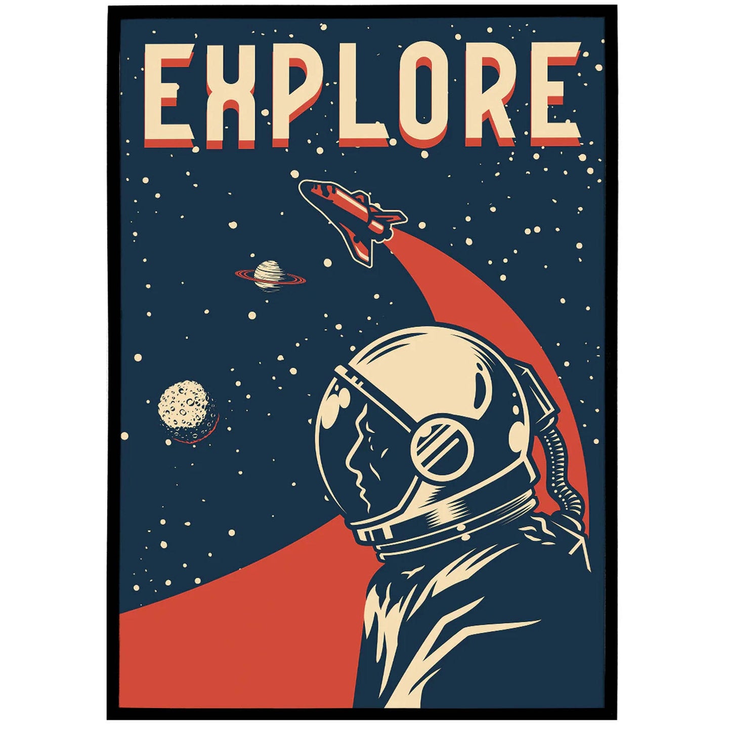 Explore - Space Travel Poster - HypeSheriff