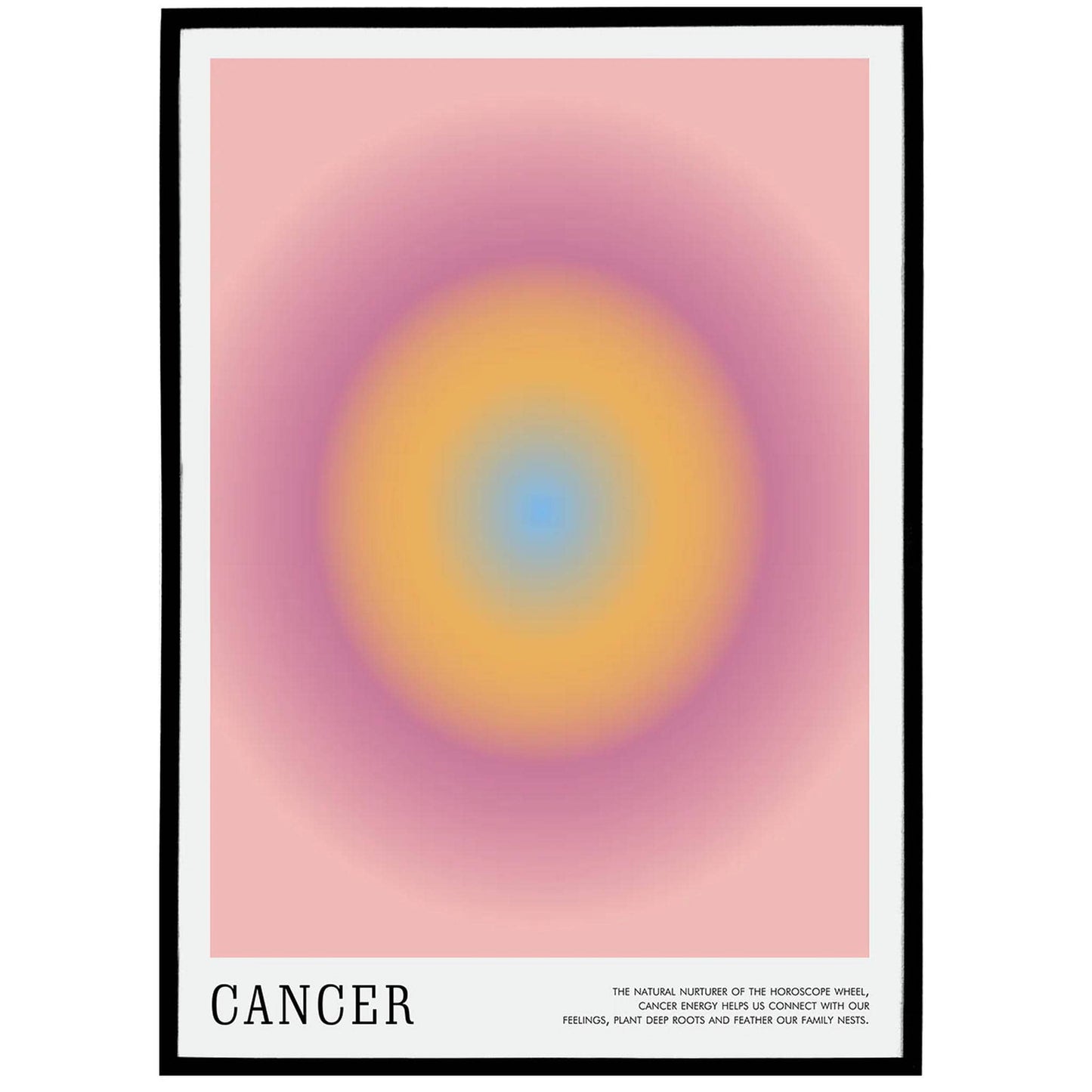 Cancer Zodiac Sign - Colorful Poster - HypeSheriff