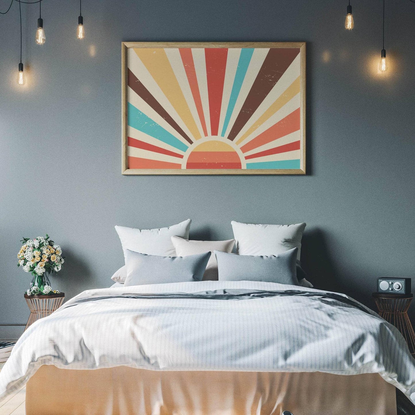 Rainbow Sun Art Print - HypeSheriff