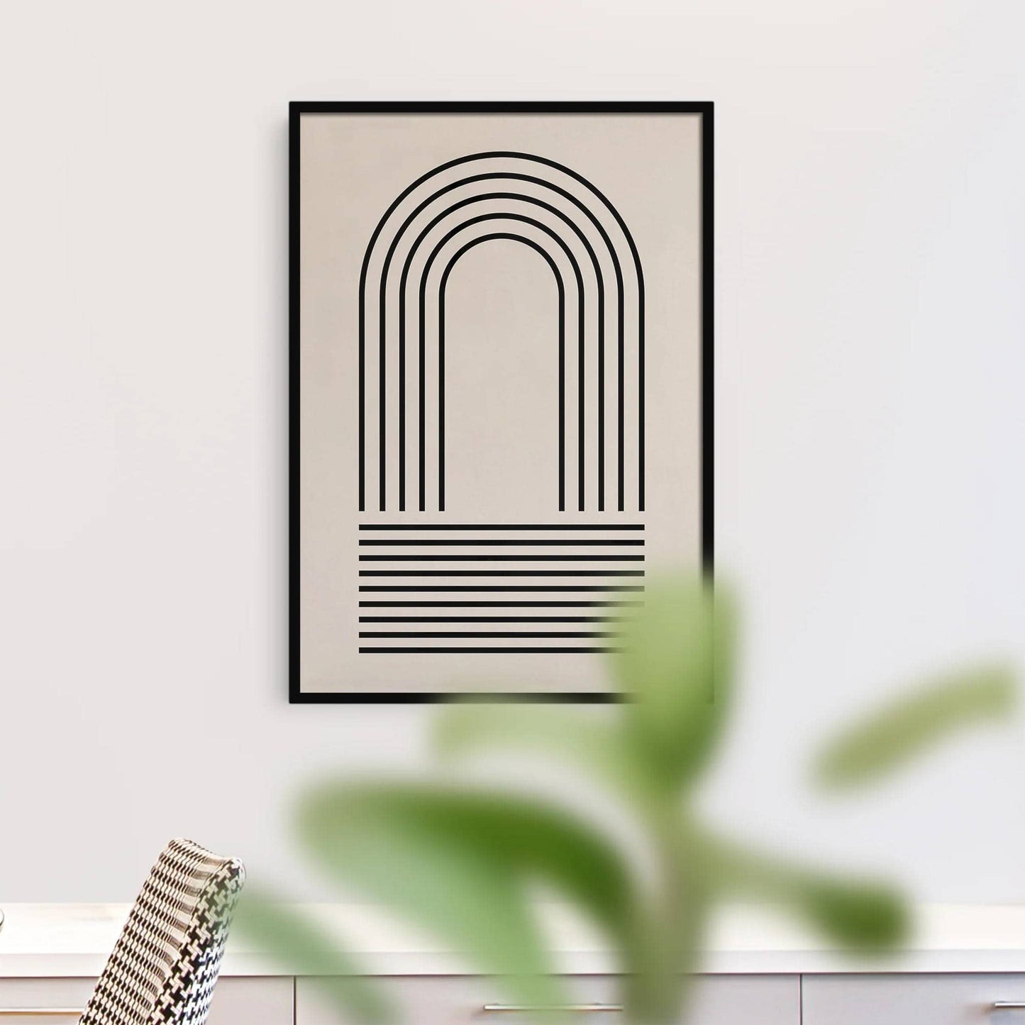 Geometric Arches - Minimalist Scandinavian Poster - HypeSheriff