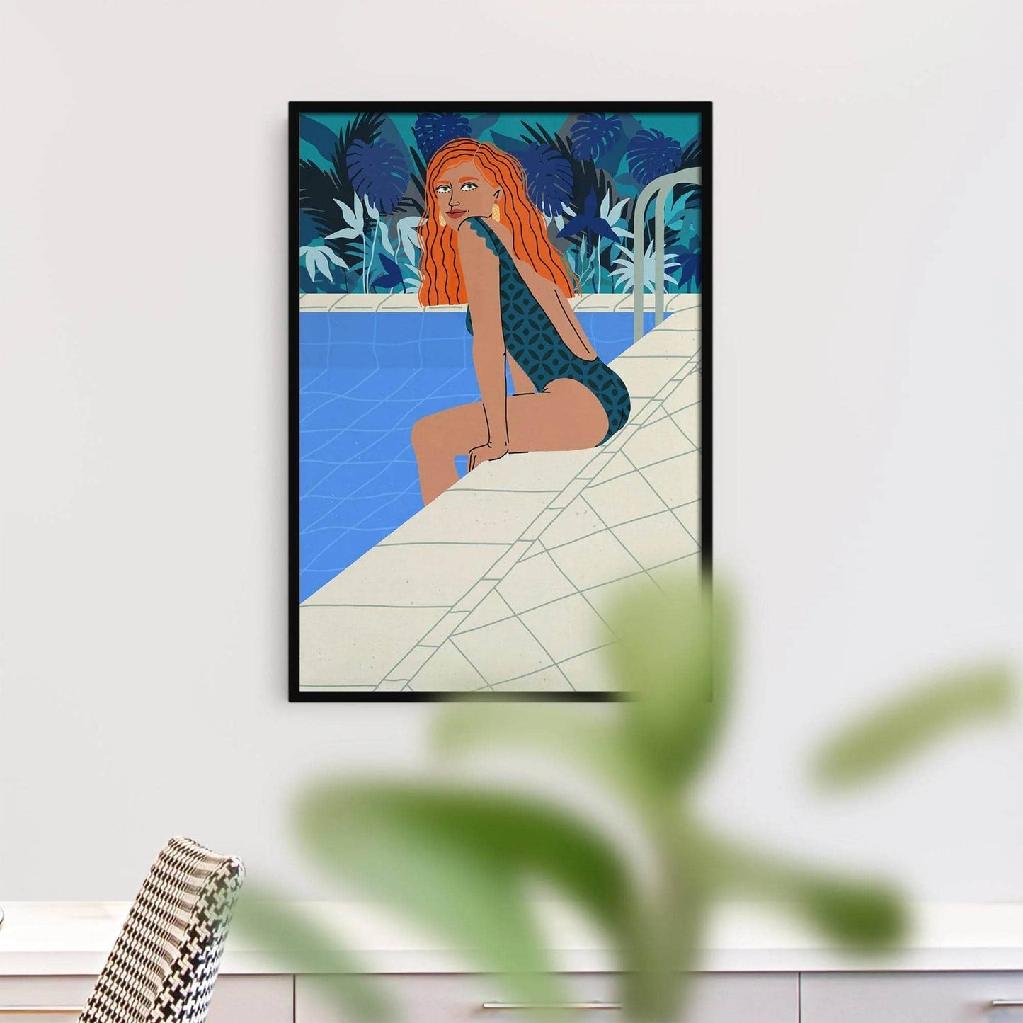 Summer Illustration Print - Redhead - HypeSheriff