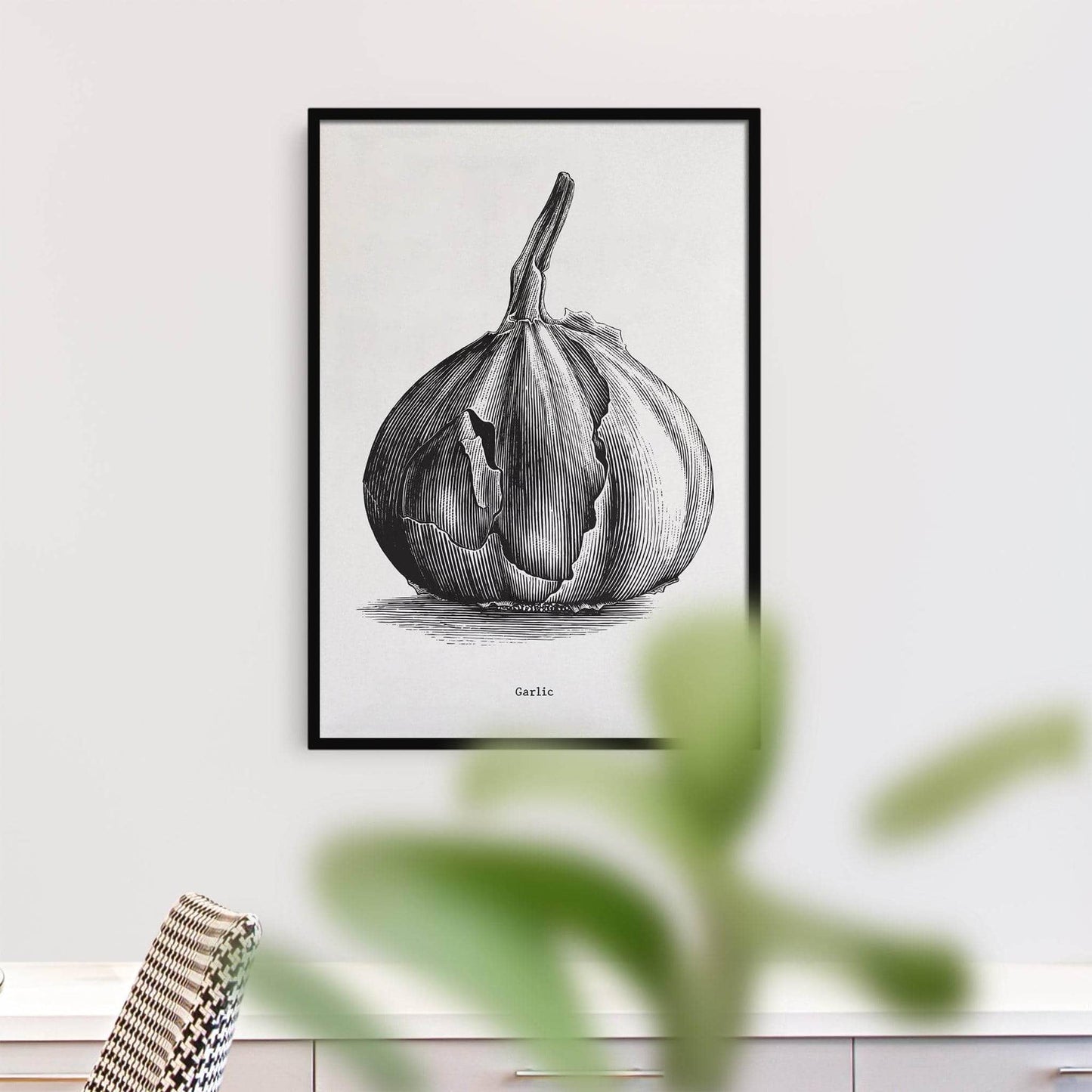 Vintage Garlic Art Print - HypeSheriff