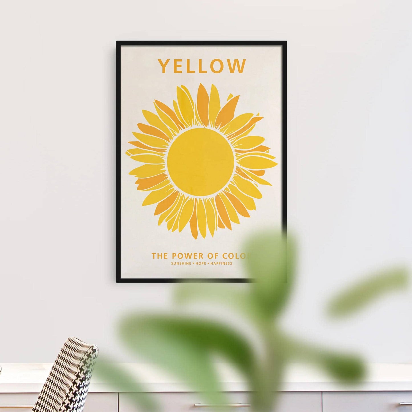 YELLOW - the color of hope - Cozy Poster - HypeSheriff