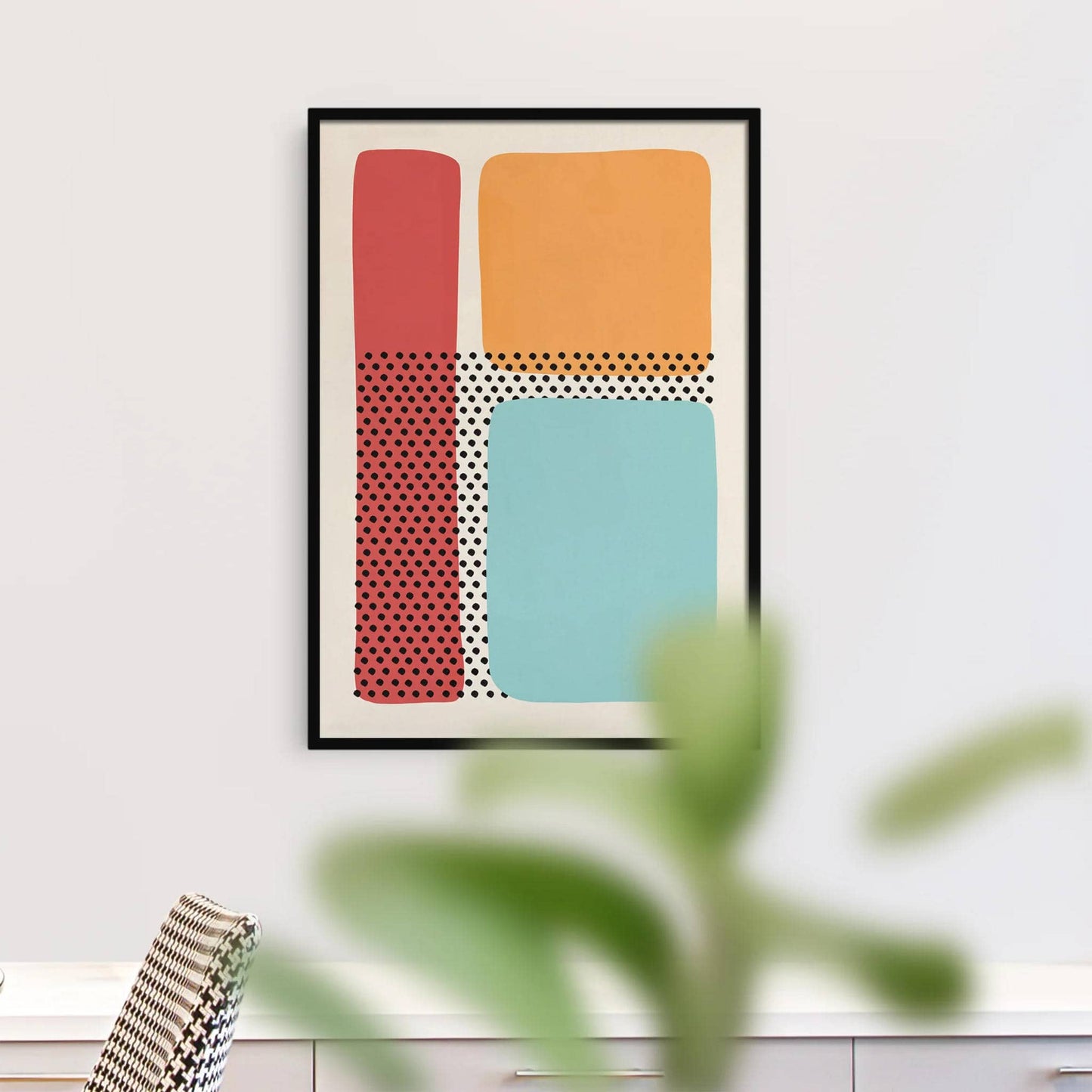Pastel Abstraction. Mid-Century Modern Art Print - HypeSheriff