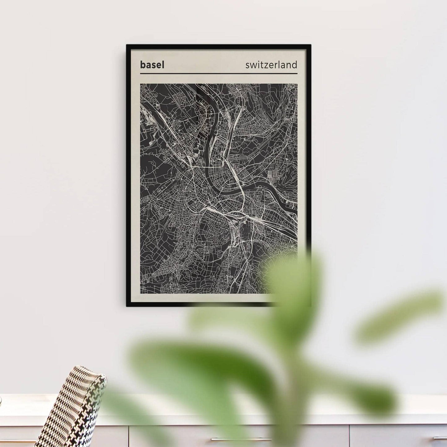 Basel - Switzerland, City Map Poster - HypeSheriff
