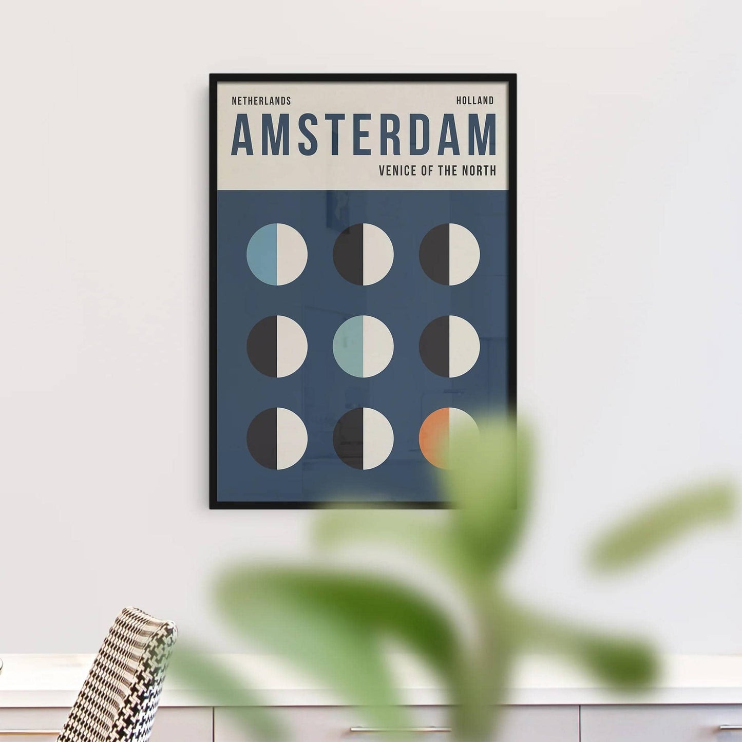 Amsterdam - Geometric Poster - HypeSheriff