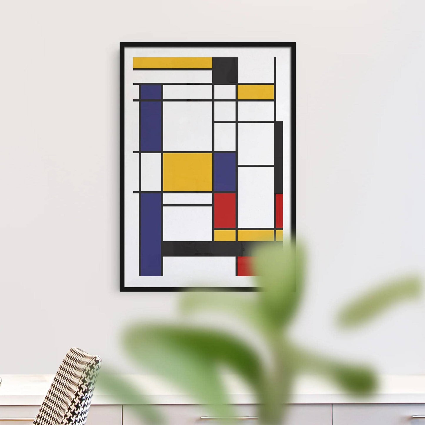 Mondrian Abstract Poster - HypeSheriff