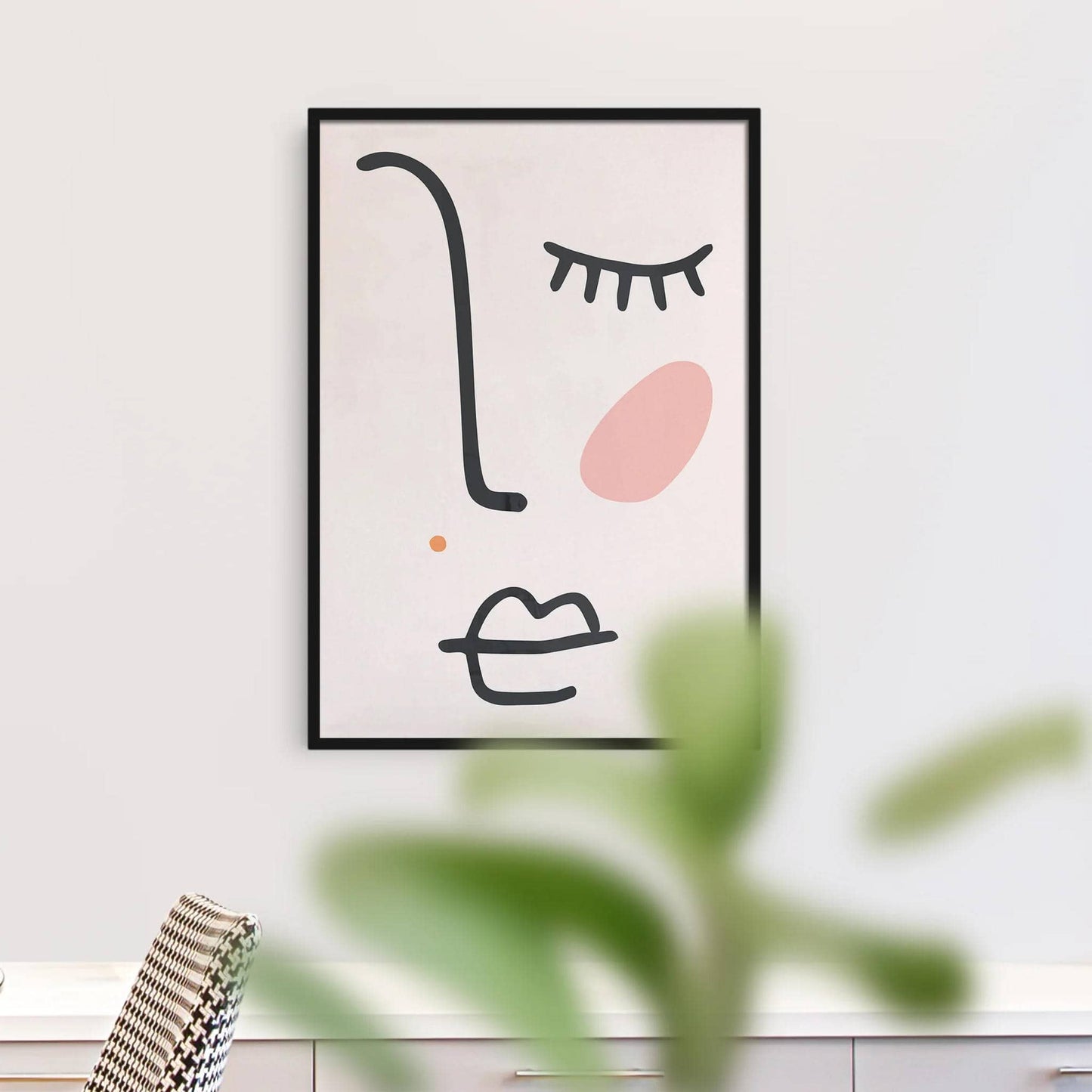 Pink Picasso Lover - Line Art Poster - HypeSheriff