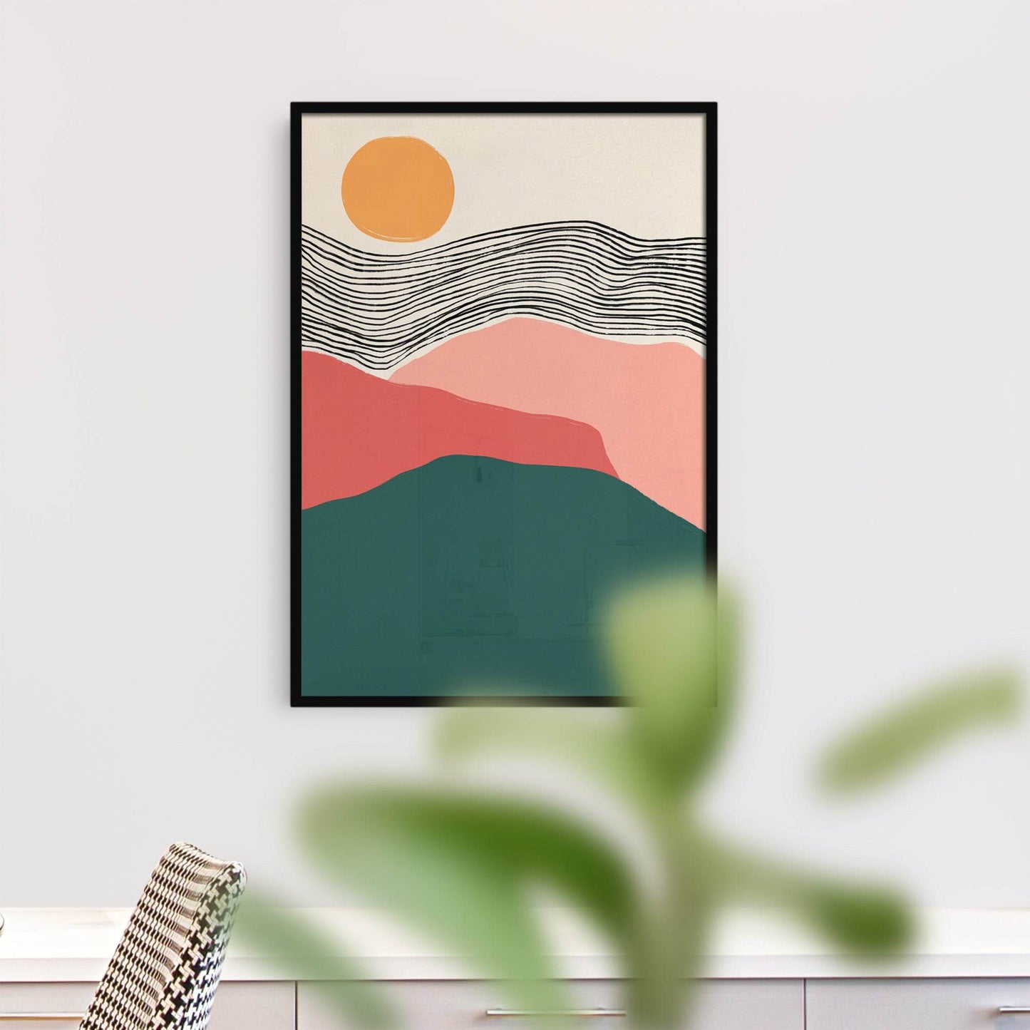 Minimalist Landscape Illustration Poster - HypeSheriff