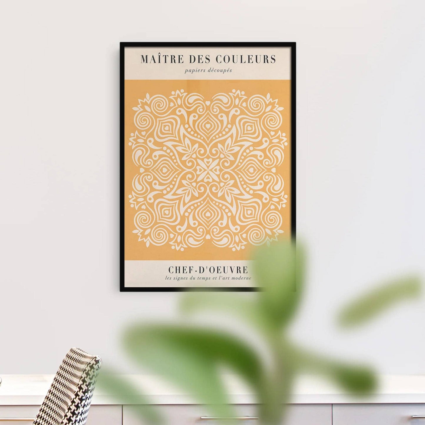 Yellow French Vintage Poster - HypeSheriff