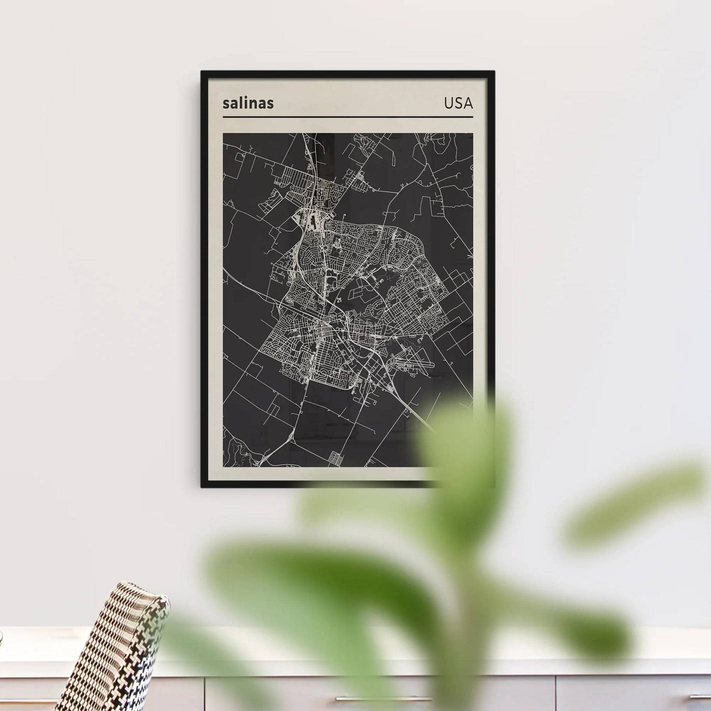 Salinas - USA, City Map Poster - HypeSheriff