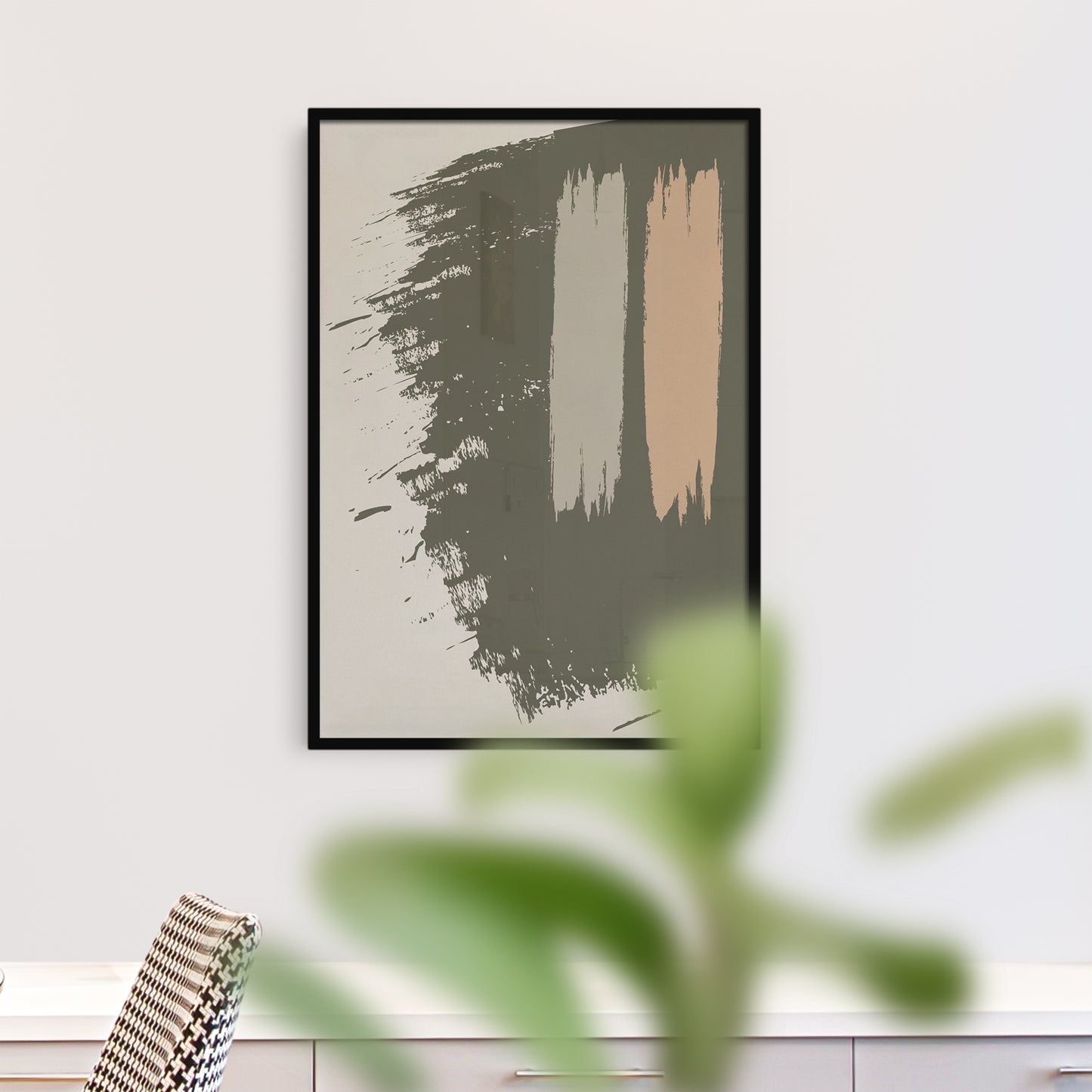 Abstract painting in earth colors giclee print - HypeSheriff