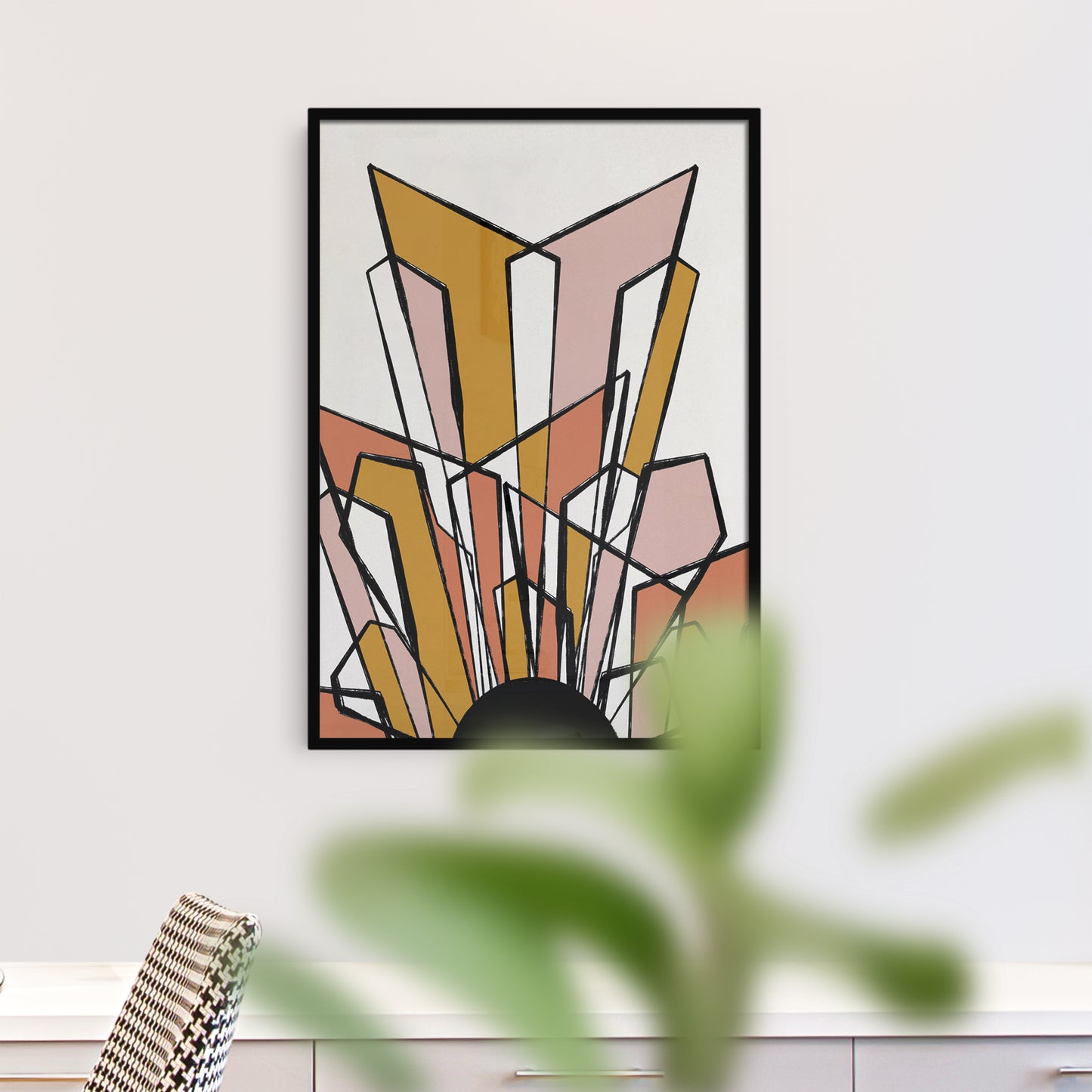 Art Nouveau Abstract Painting Art Print - HypeSheriff