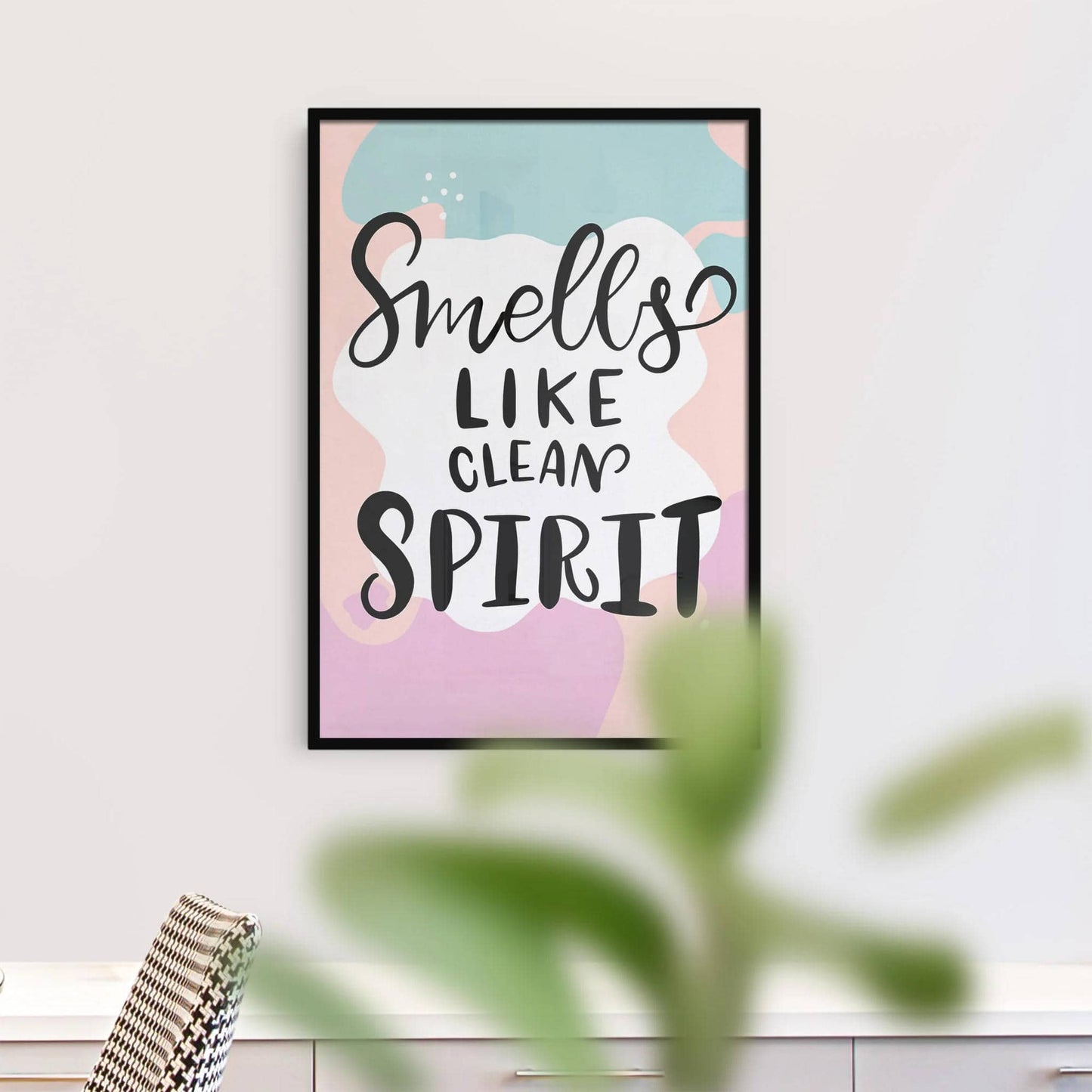 Smells like clean spirit - laundry room poster - HypeSheriff