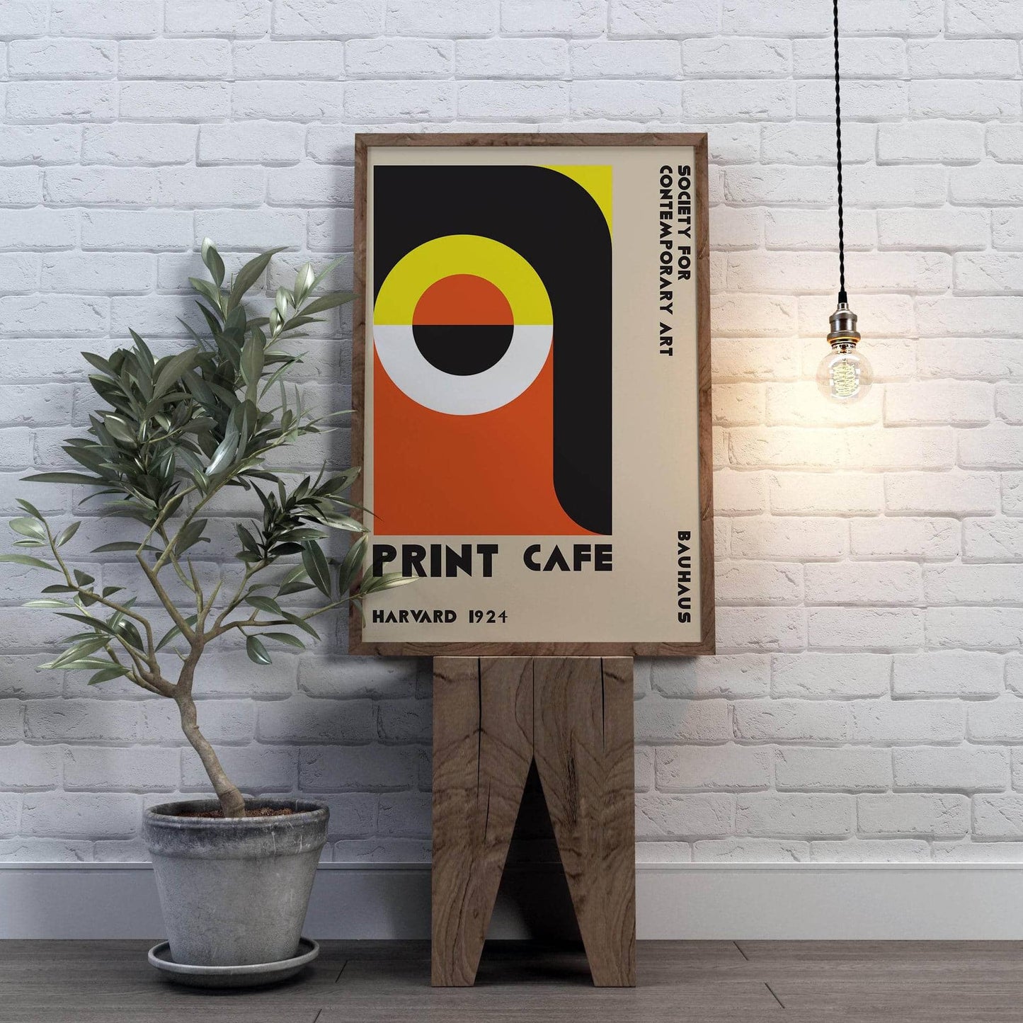 Harvard Bauhaus Exhibition Vintage Poster - HypeSheriff