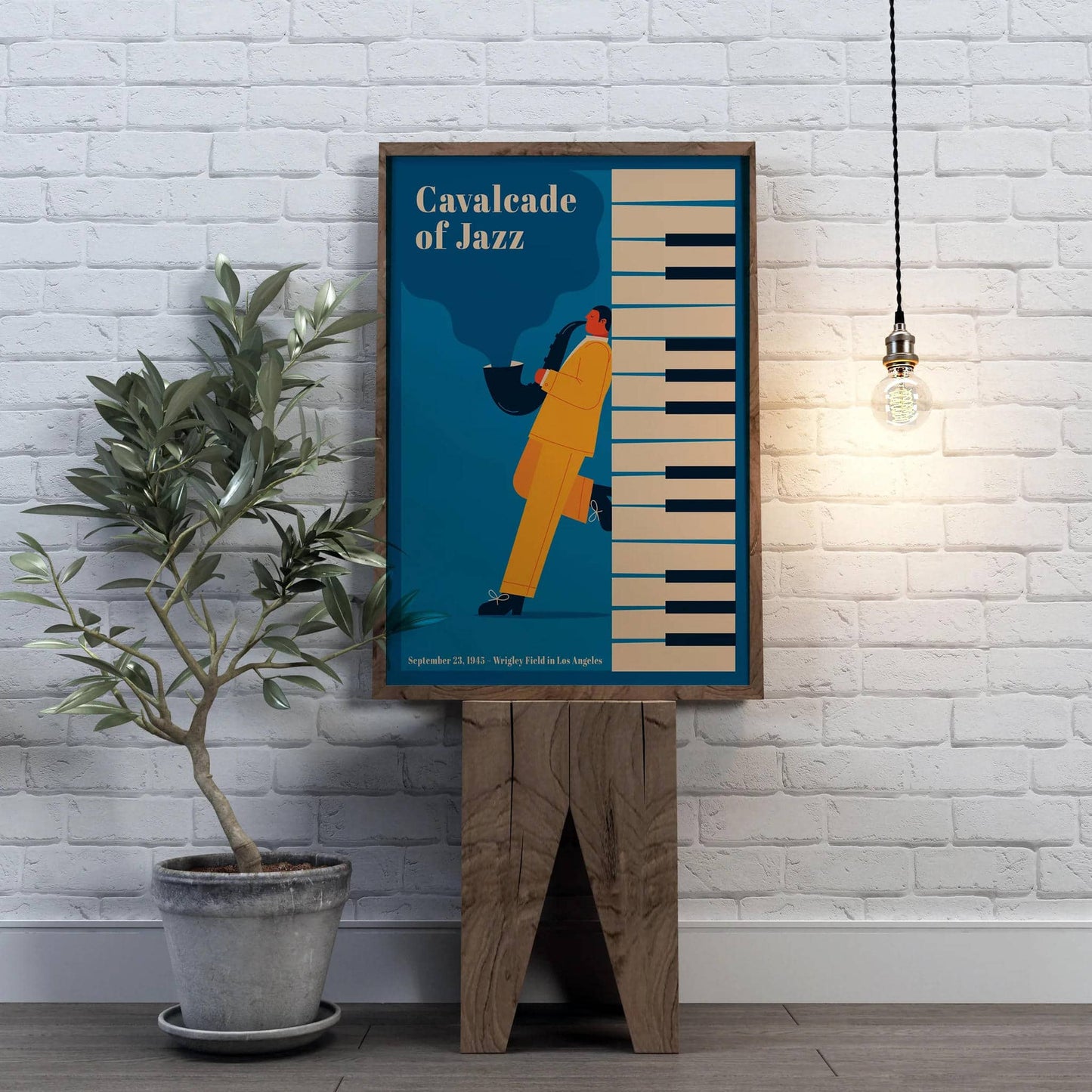 Vintage Poster for Jazz Festival in Los Angeles - HypeSheriff