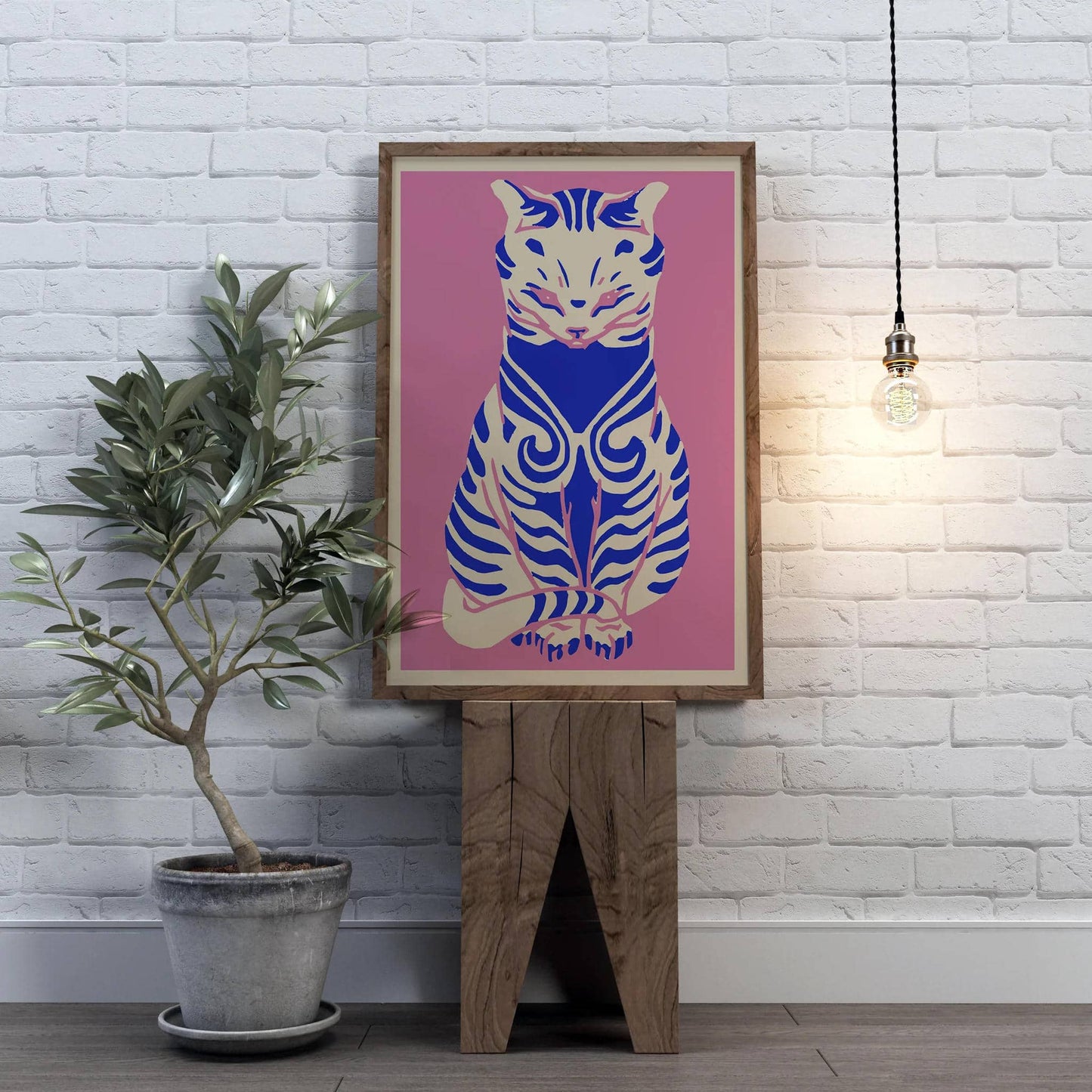 Retro Cat Poster - HypeSheriff