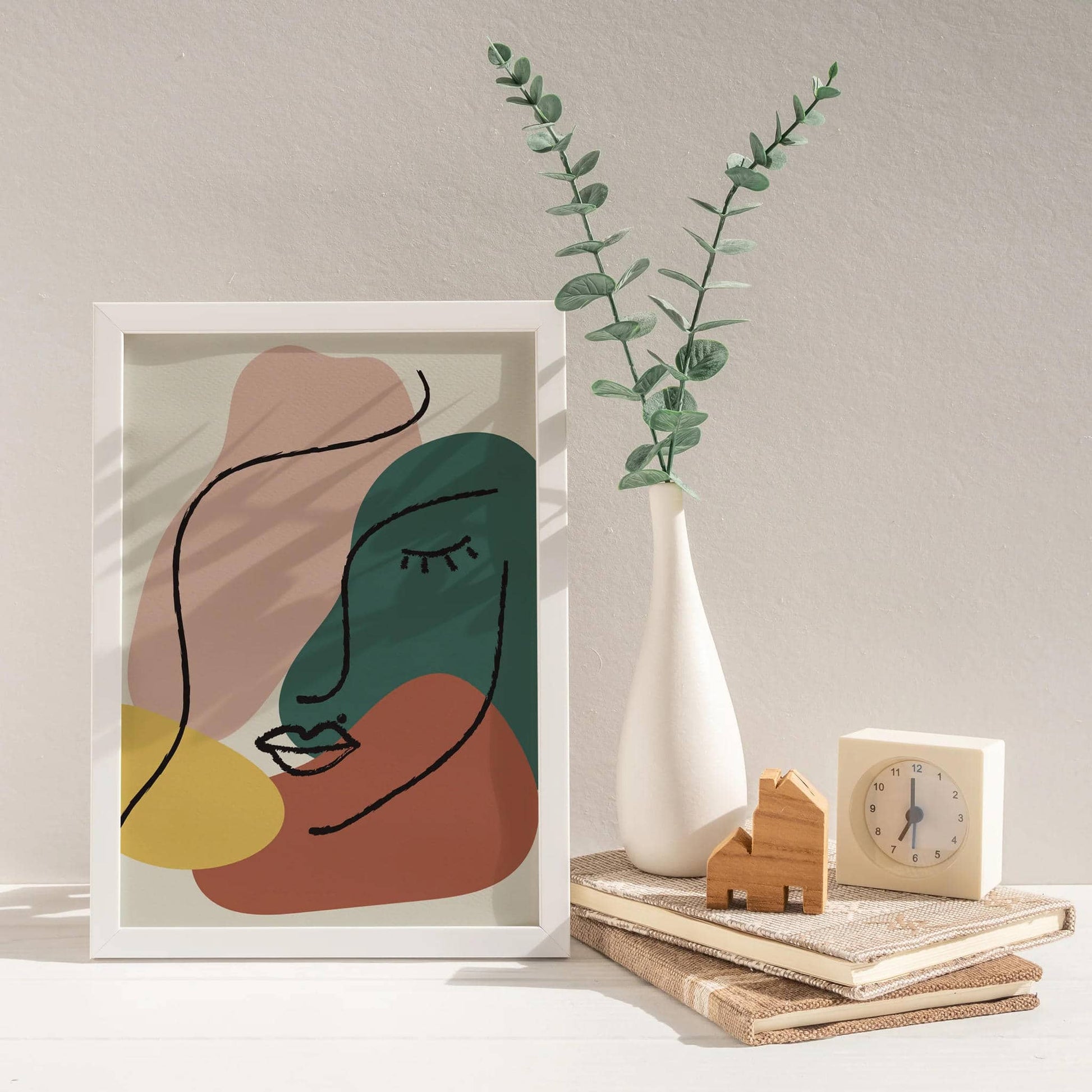 Hommage à Picasso Neutral Art Prints - HypeSheriff