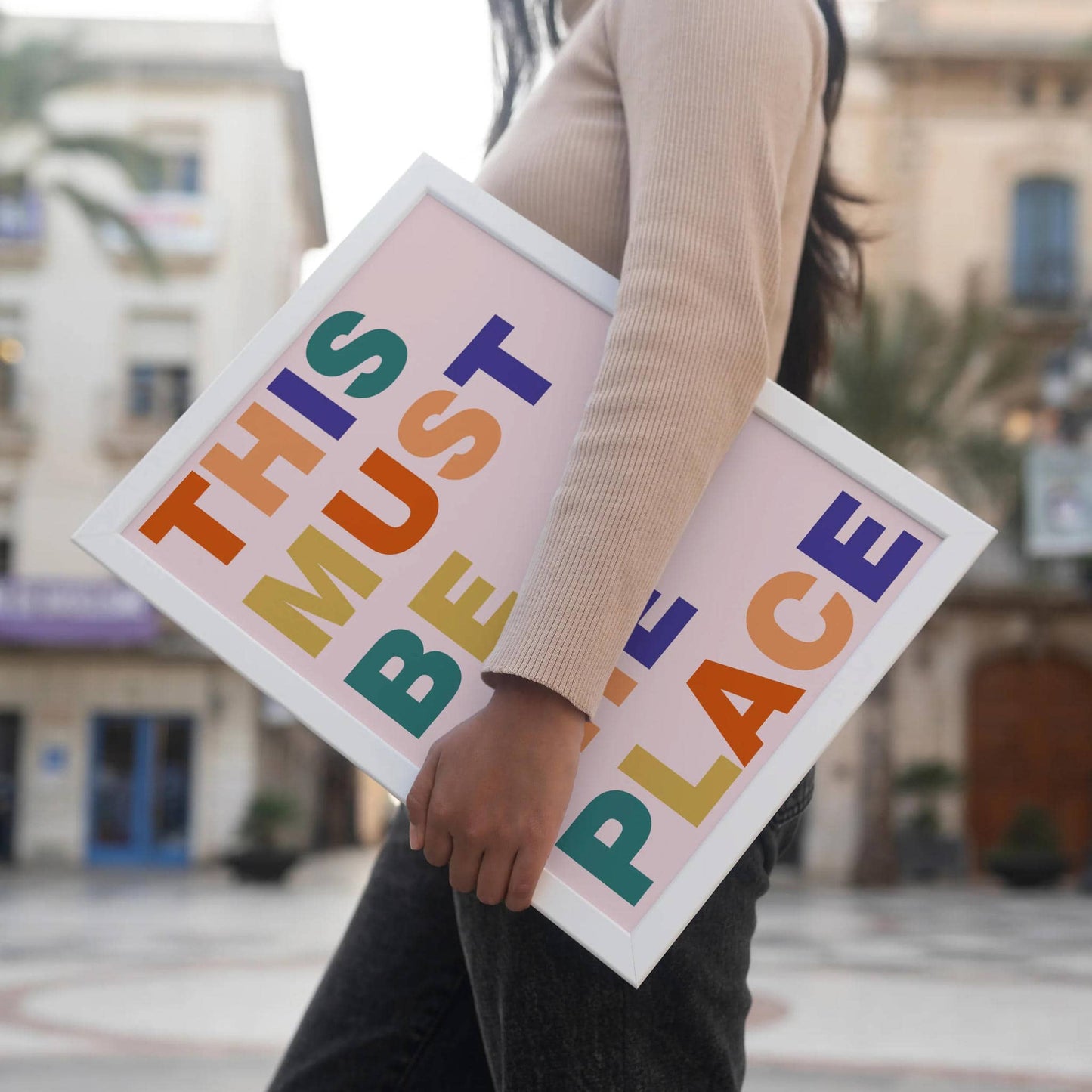 This must be the place - motivational text poster - HypeSheriff