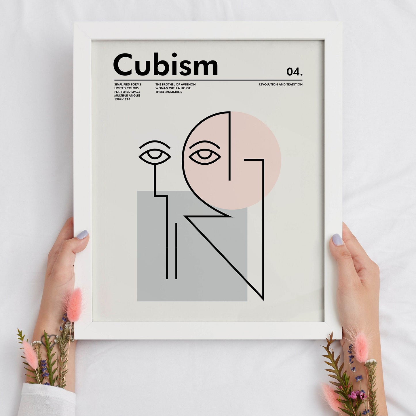 Minimal Cubism Poster - HypeSheriff