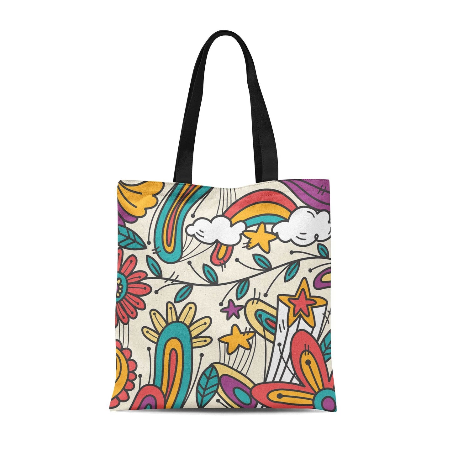 Psychedelic Groovy Tote Bag - HypeSheriff
