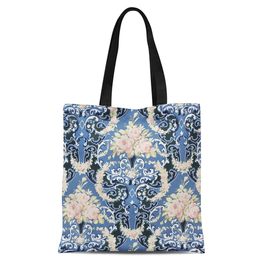 Tote Bag with Floral bouquets print - HypeSheriff