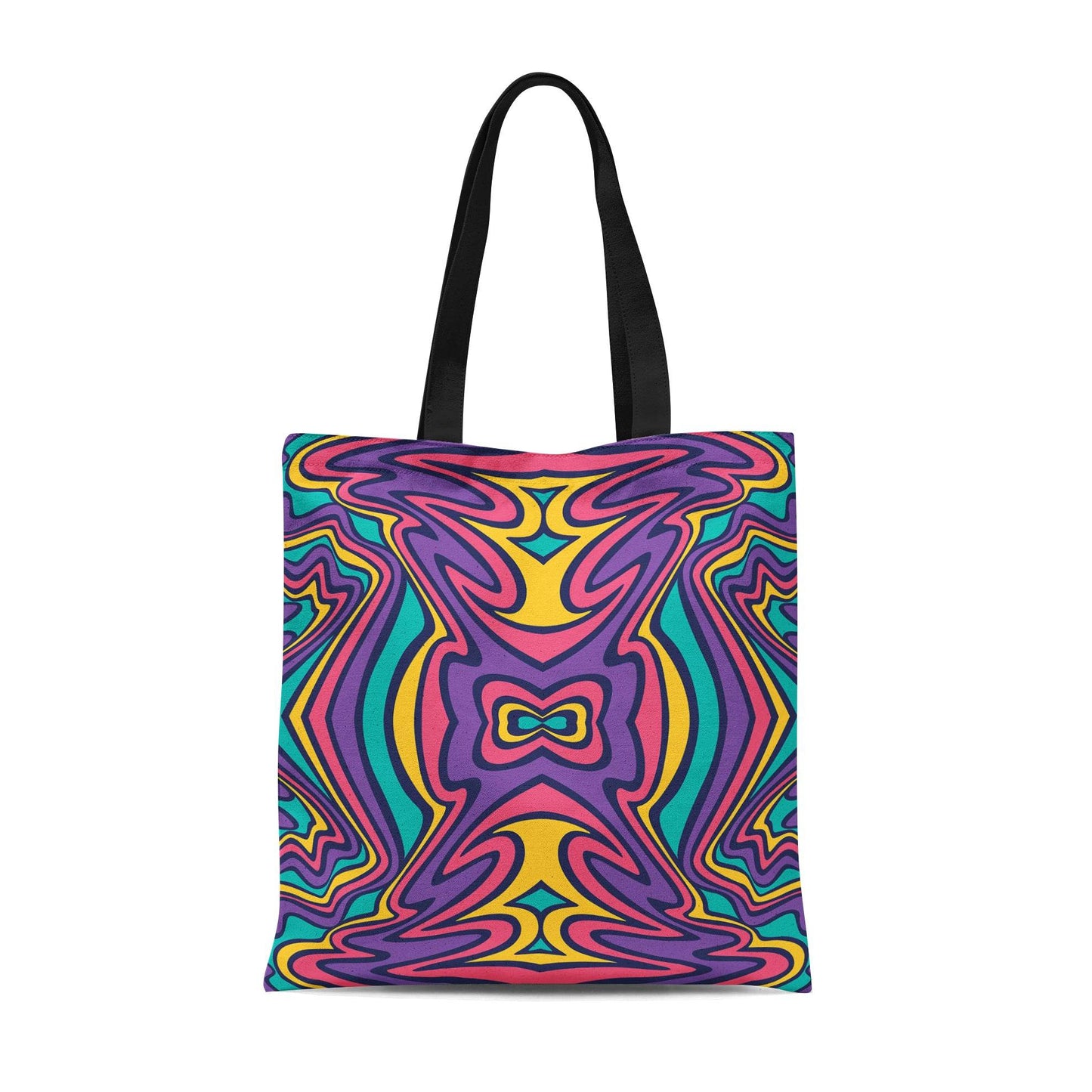 Tote Bag with Psychedelic Print - HypeSheriff