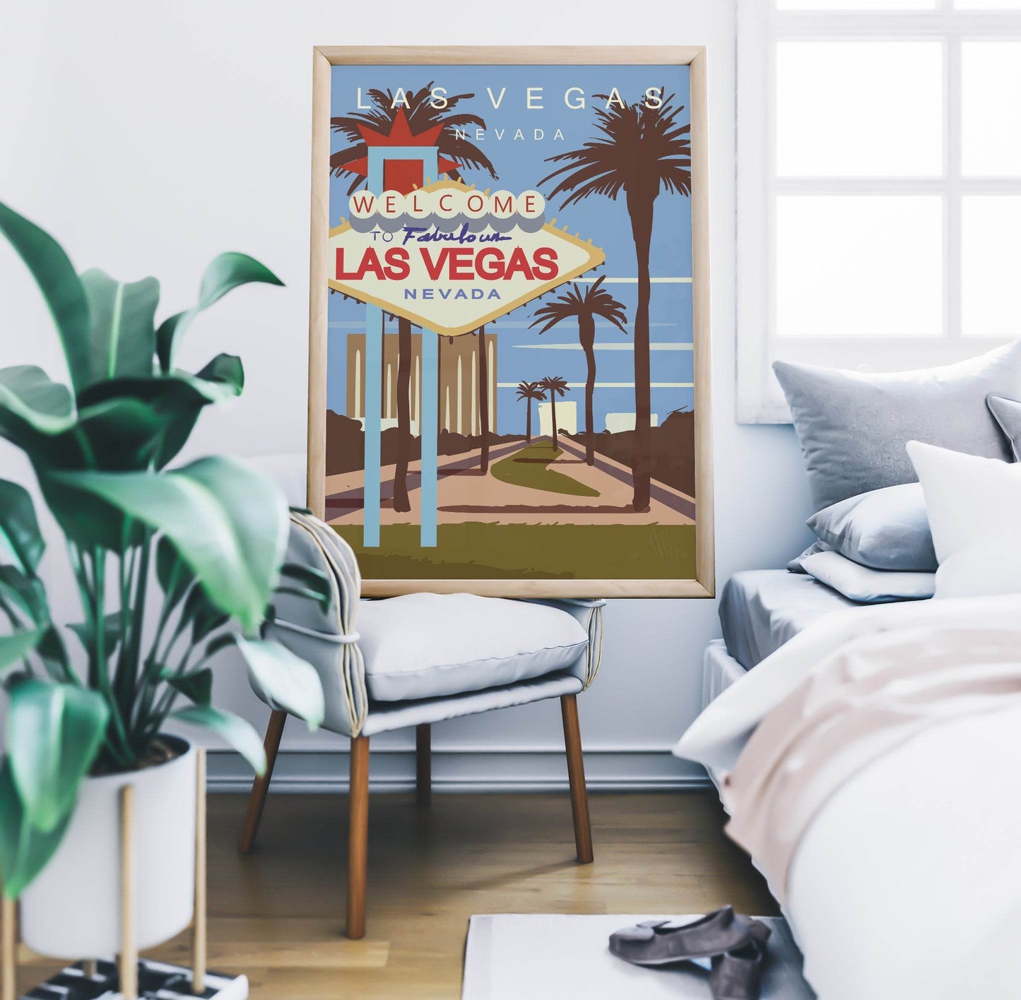 Las Vegas Retro Poster - HypeSheriff
