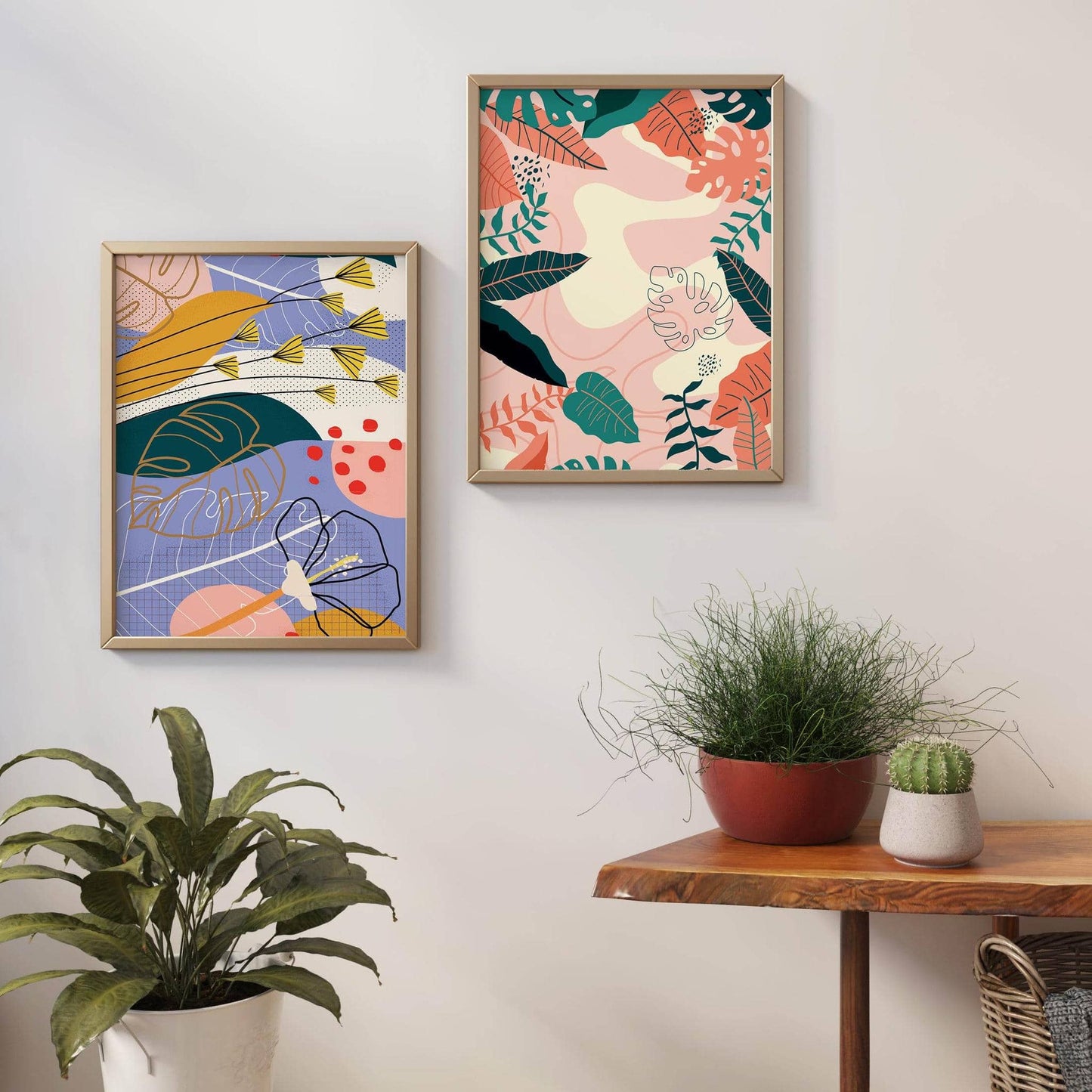 Set of 2 Floral Illustrations - HypeSheriff