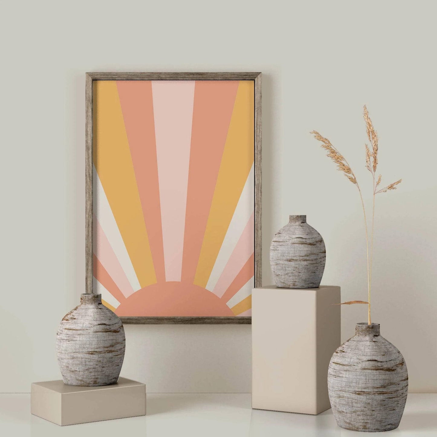 Mid Century Modern Sun Print - HypeSheriff