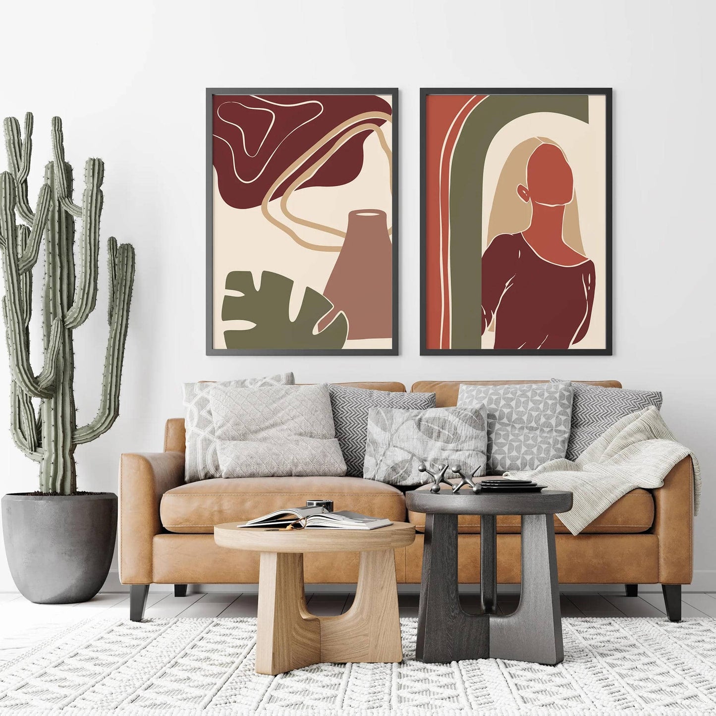 Set of 2 Contemporary Art Prints - HypeSheriff