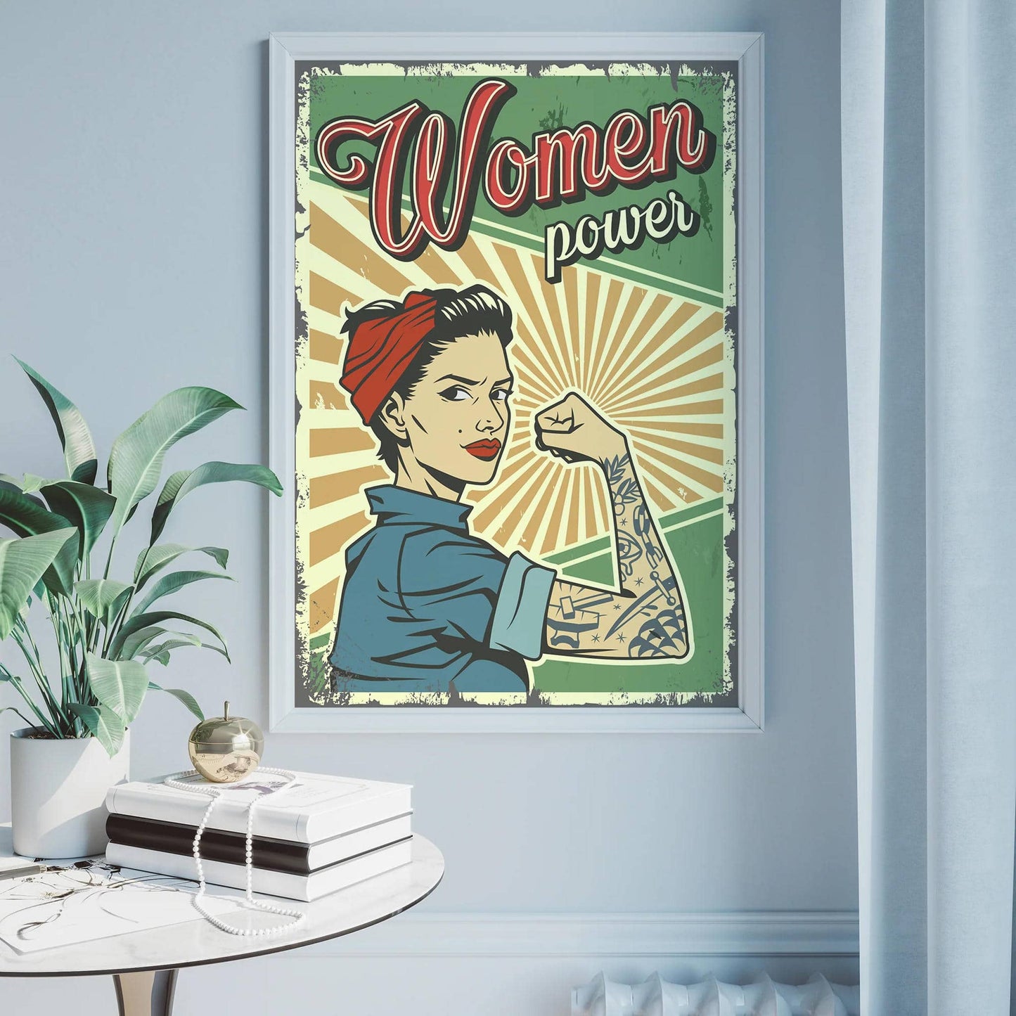 Women Power pop-art vintage poster - HypeSheriff