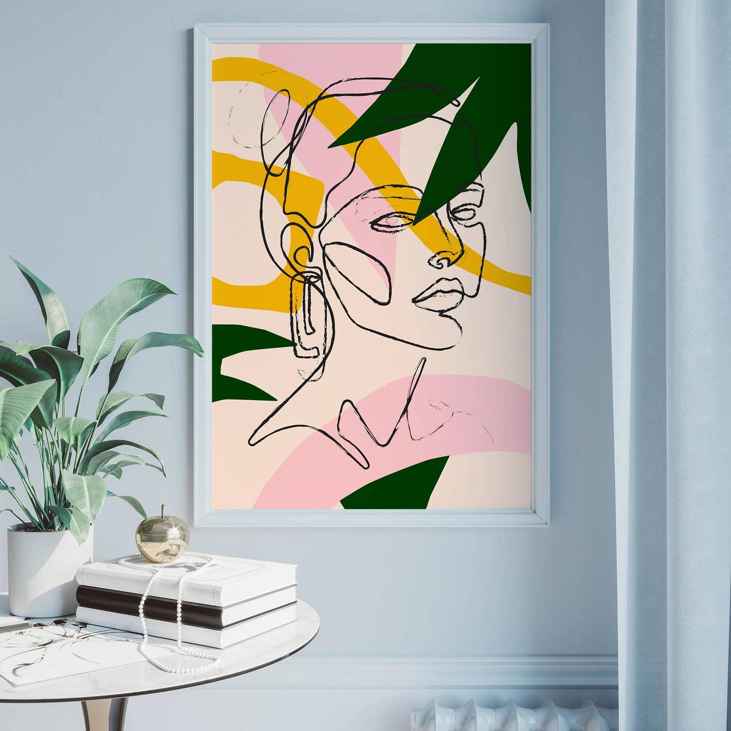 Floral Line Art Poster - HypeSheriff