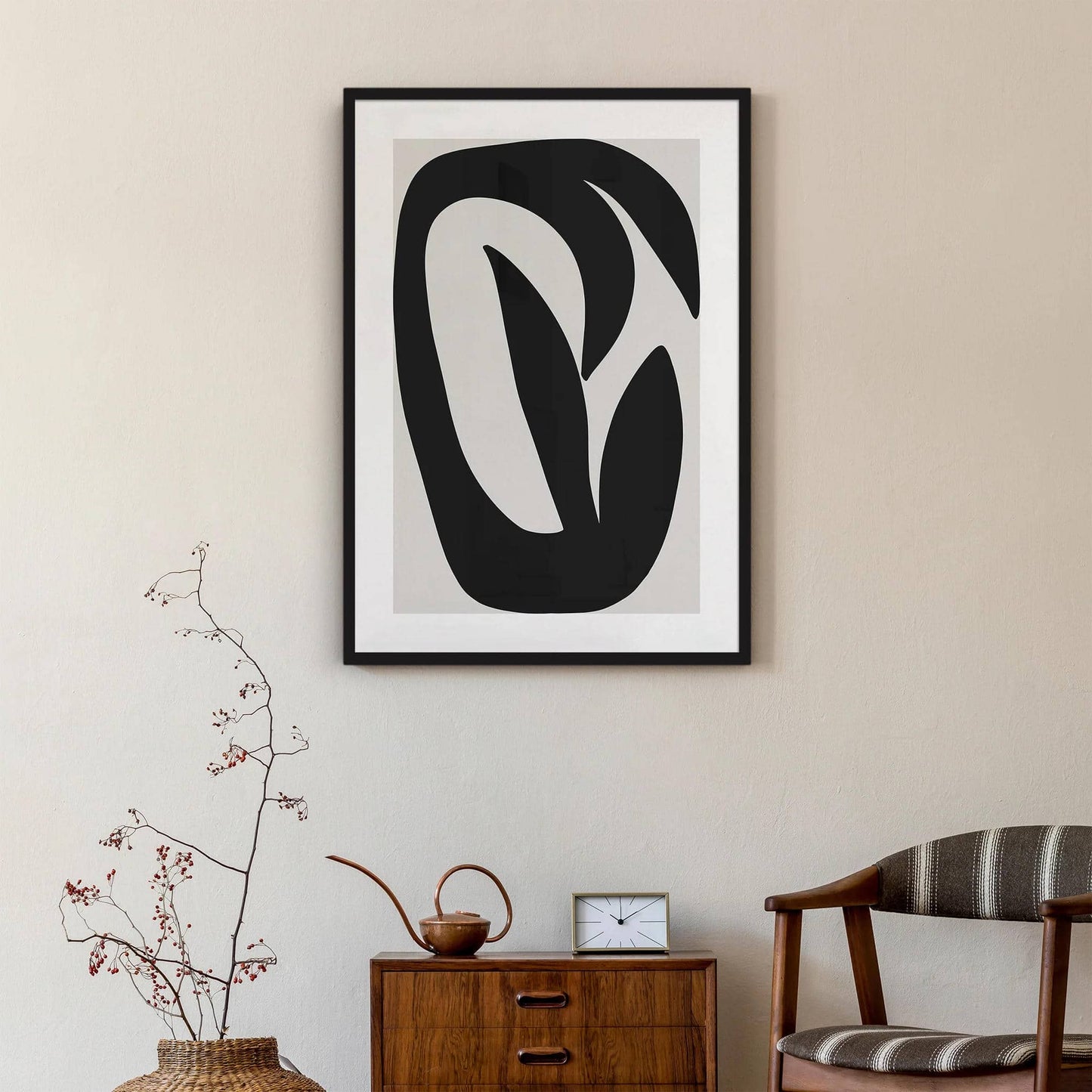 Black Flower Poster - HypeSheriff