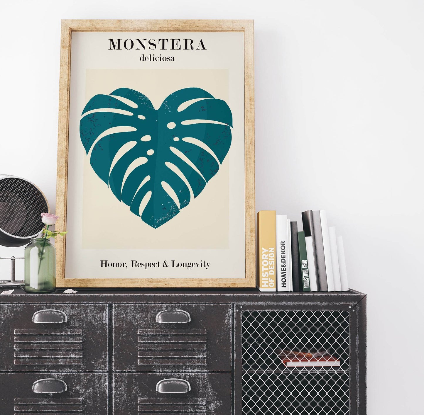 Cute Monstera Illustration Print - HypeSheriff