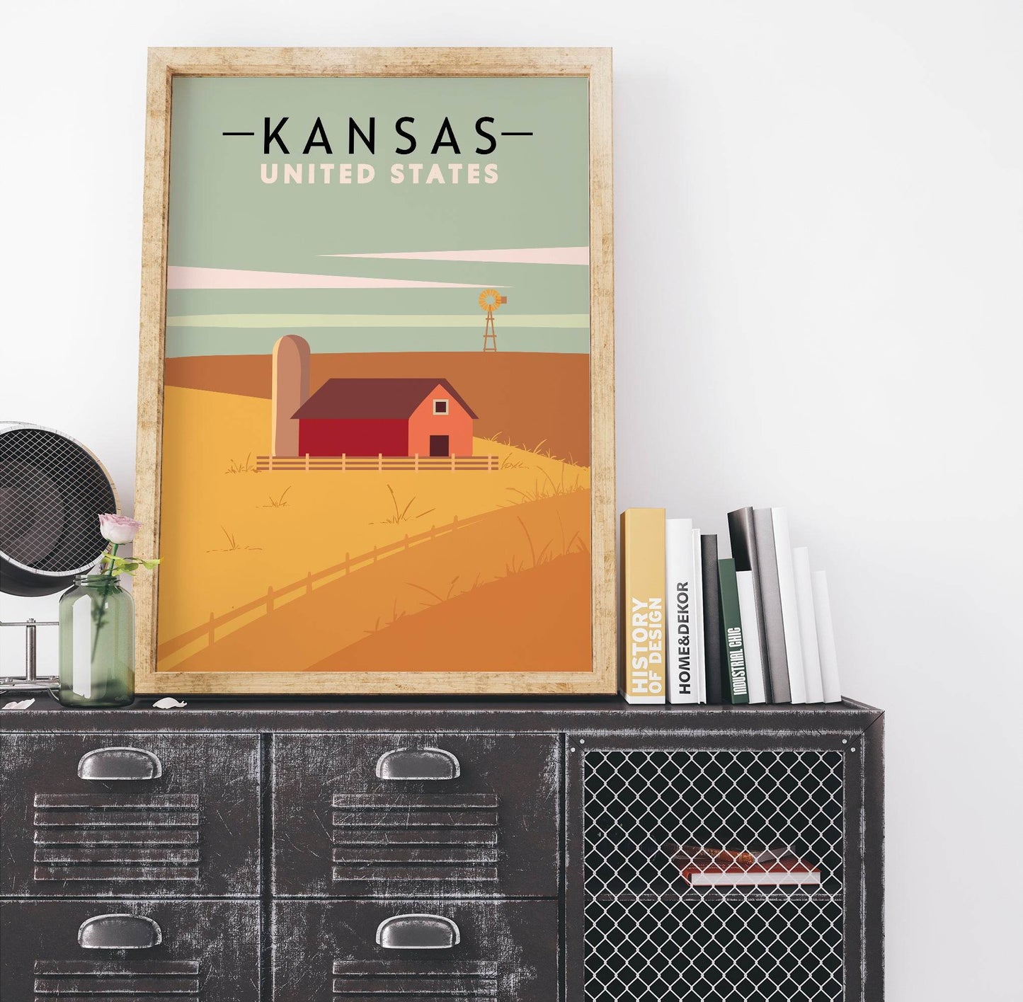 Kansas Retro Poster - HypeSheriff
