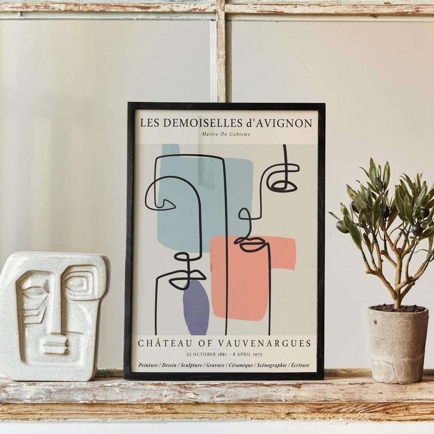 Cubism Exhibition Minimalist Poster - HypeSheriff
