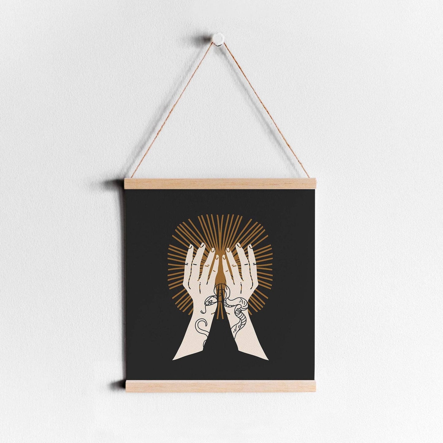 Well-being Drawing Square print - HypeSheriff