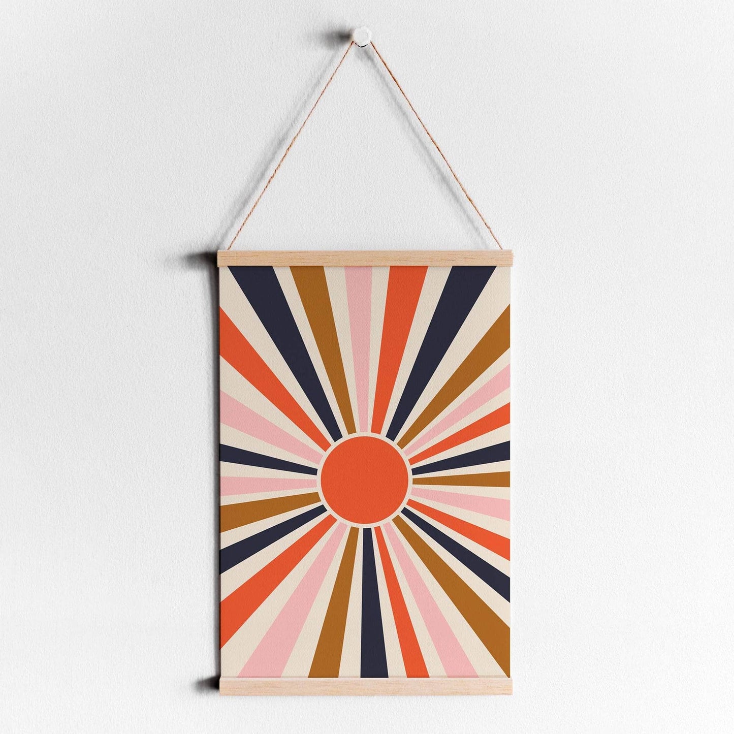 Retro Sun Art Print for cozy decor - HypeSheriff