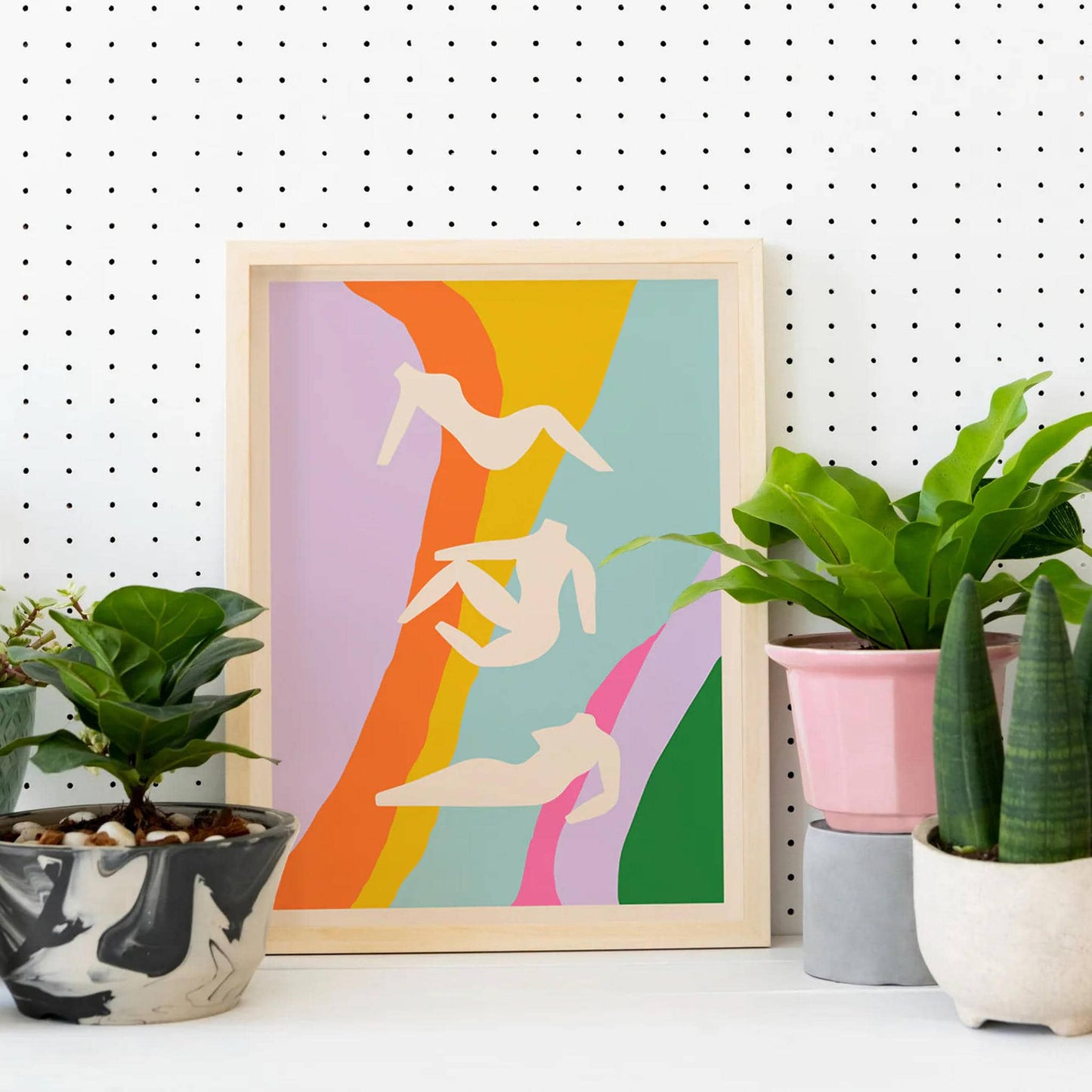 Hommage à Picasso Pastel Poster - HypeSheriff