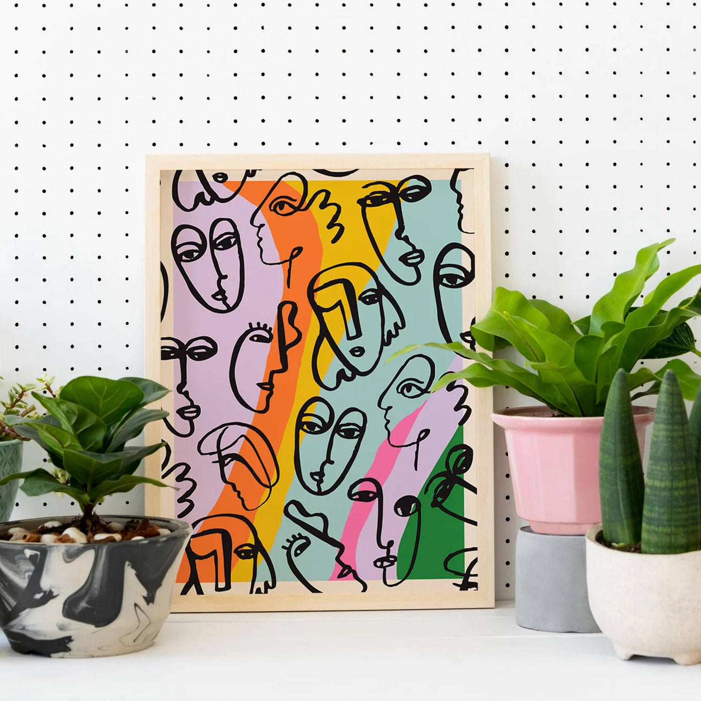 Hommage à Picasso Line Art Poster - HypeSheriff