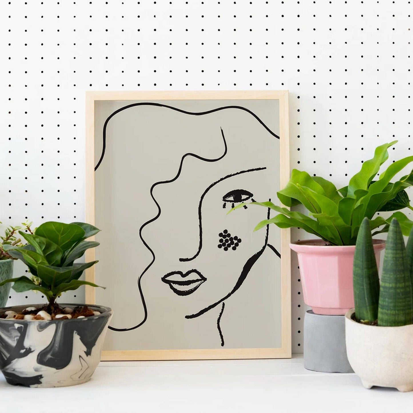 Line Art Face Poster - HypeSheriff