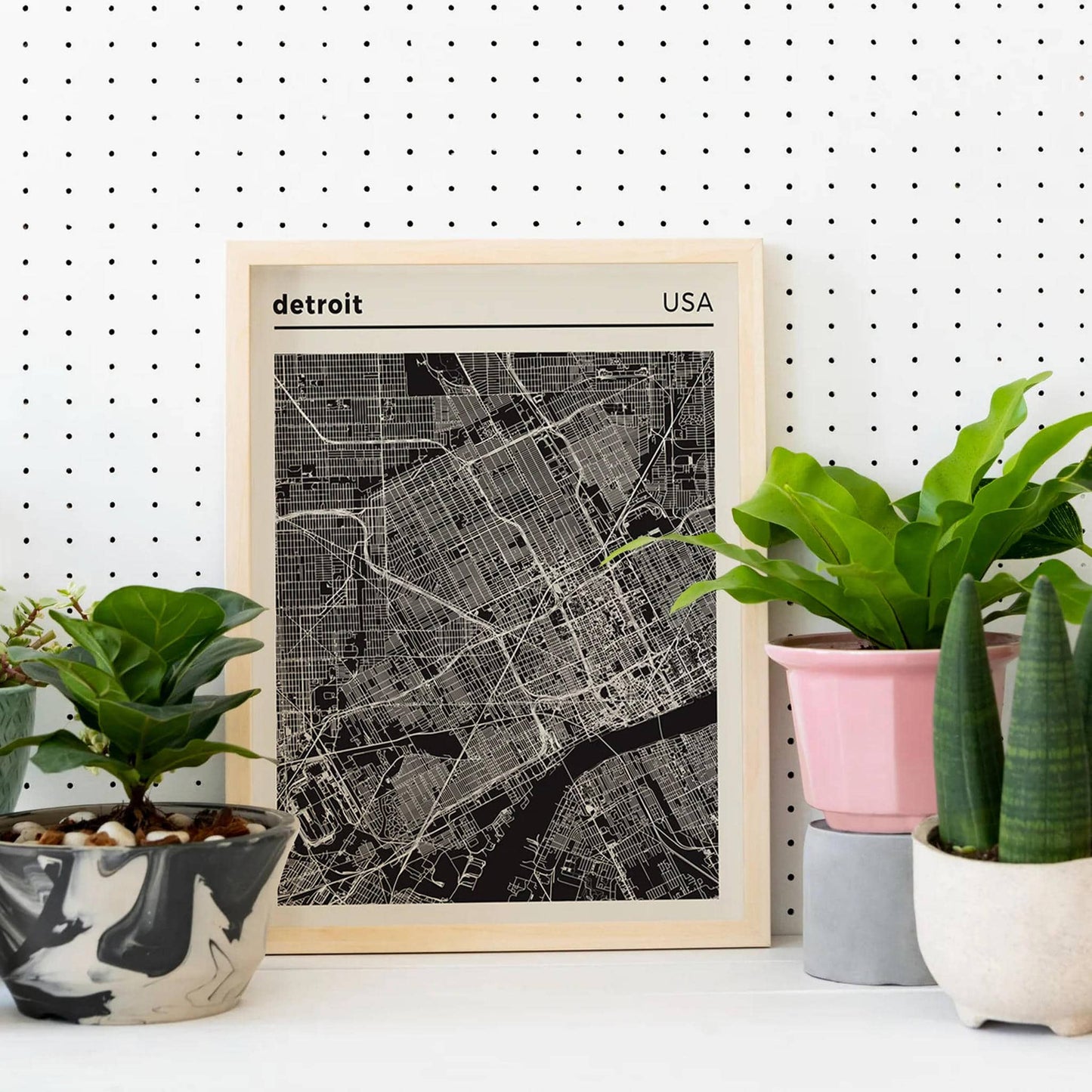 Detroit Map Poster - HypeSheriff