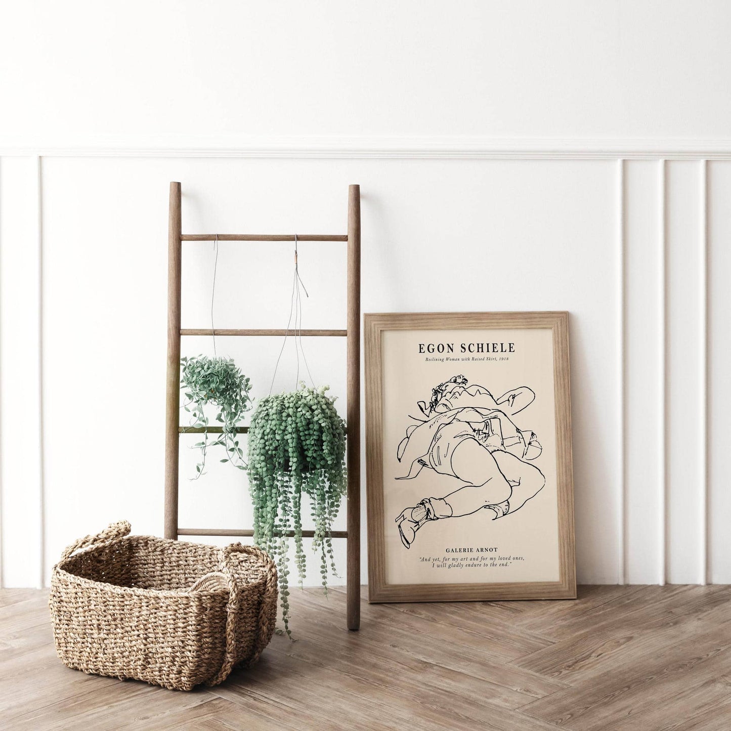 Schiele Line Art Poster - HypeSheriff